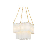 Moissanite Chandelier LIGHTING - chandelier Hudson Valley Lighting Aged Brass Small