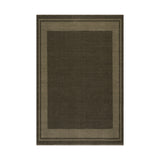 Nate Berkus Canon Bordered Wool Cozy Area Rug RUGS - wool Dash & Albert Green 3' x 5'