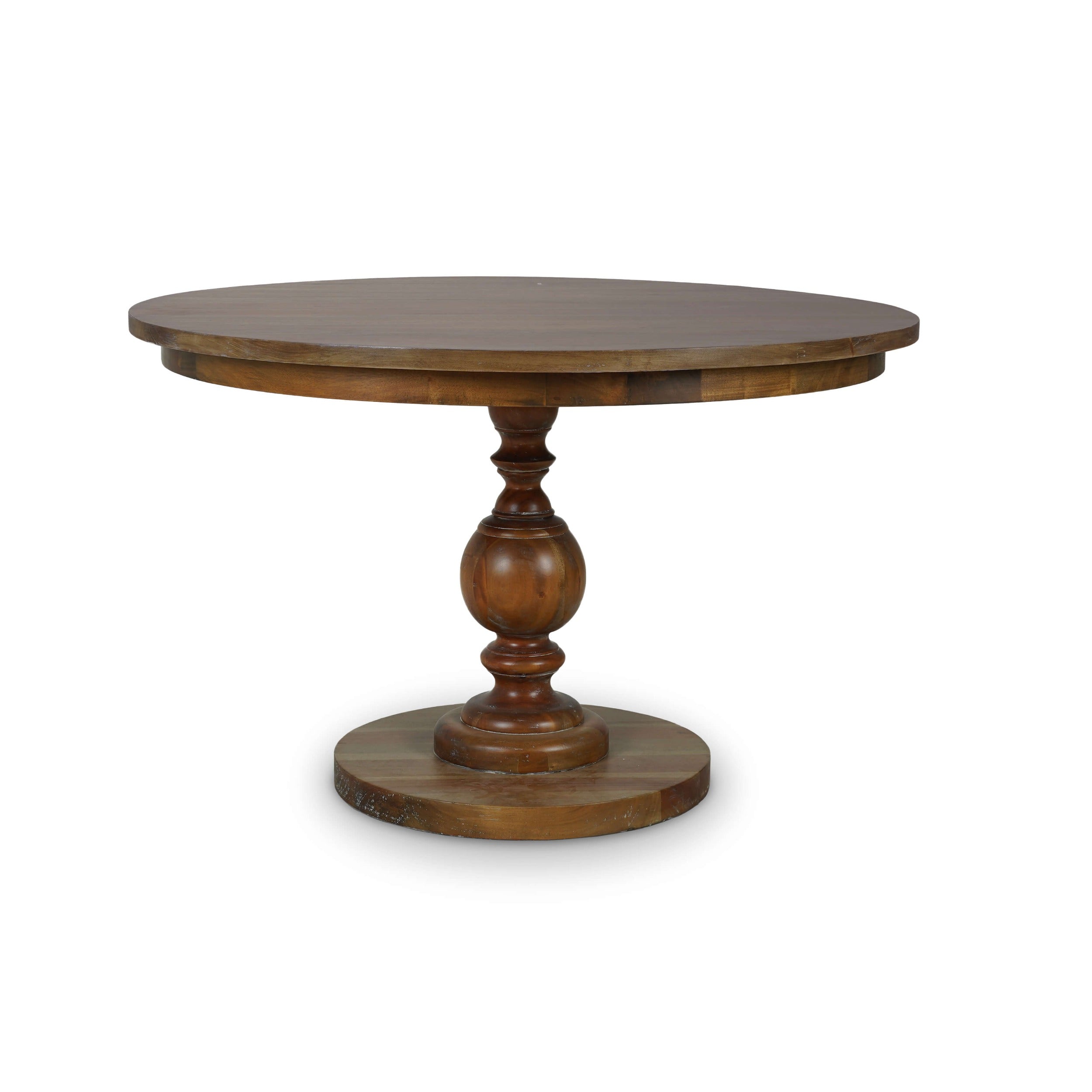 Goube Round Dining Table FURNITURE - dining table Bramble Straw Wash