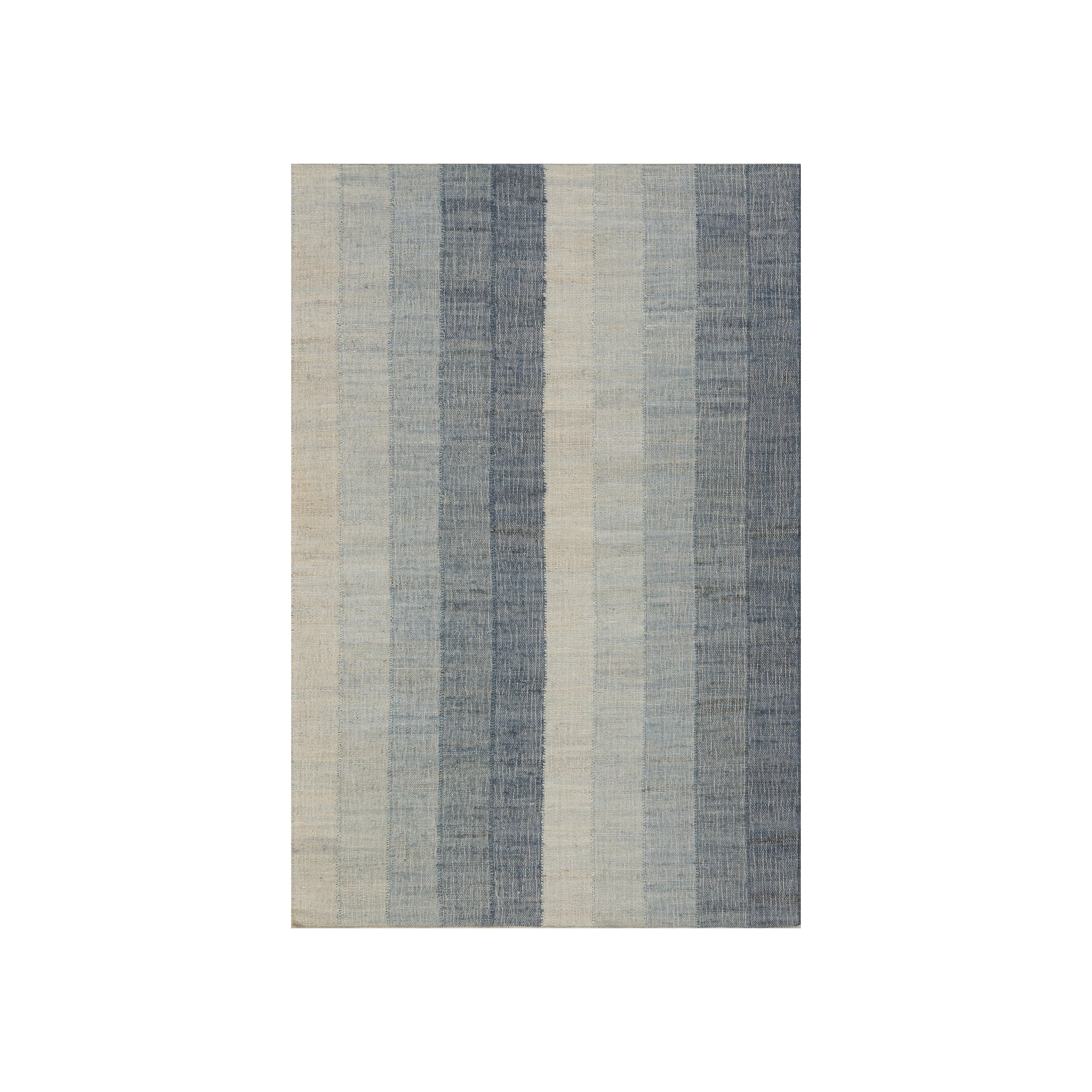 Tayo Modern Striped Indoor Rug RUGS - jute Dash & Albert Blue 2' x 3'