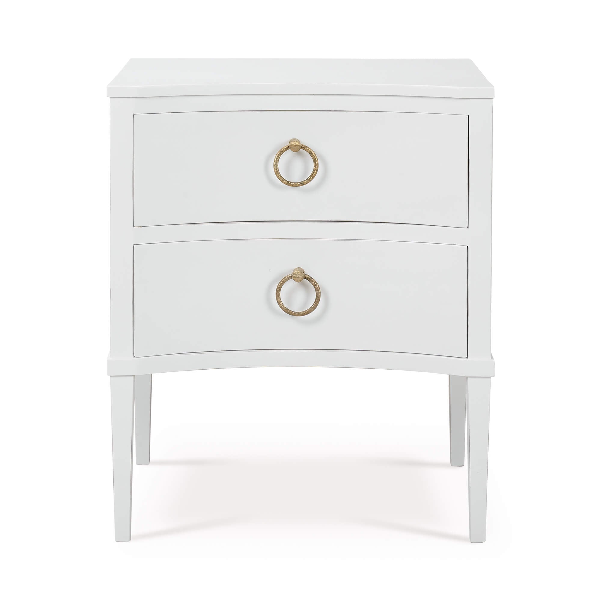 Bow Nightstand FURNITURE - nightstand Bramble Architectural White