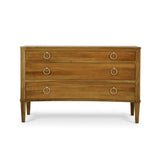 Bowie 3 Drawer Chest FURNITURE - dressers & chests Bramble Antique French Oak