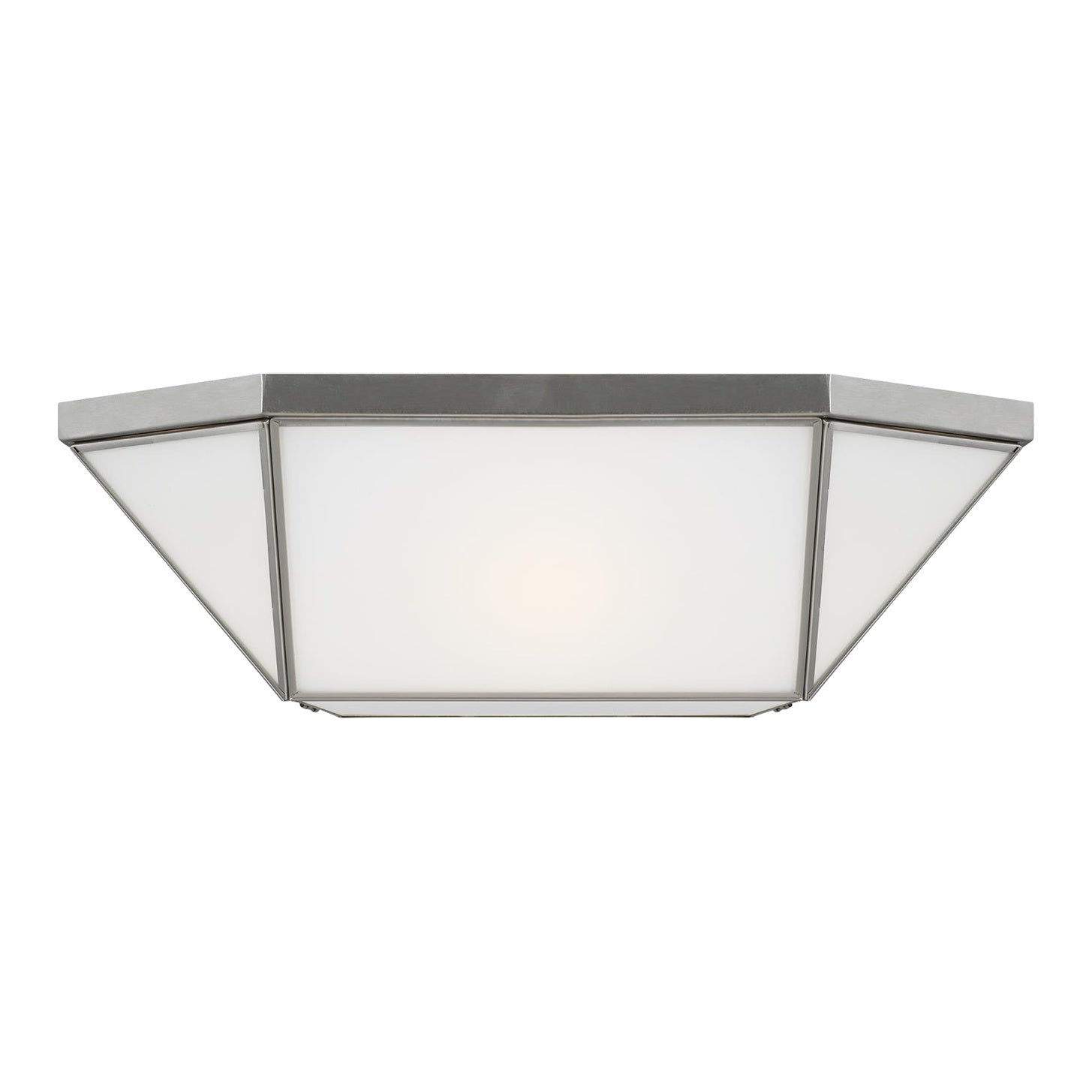 Morrison Two Light Ceiling Flush Mount LIGHTING - ceiling fixture Visual Comfort - Studio Brushed Nickel