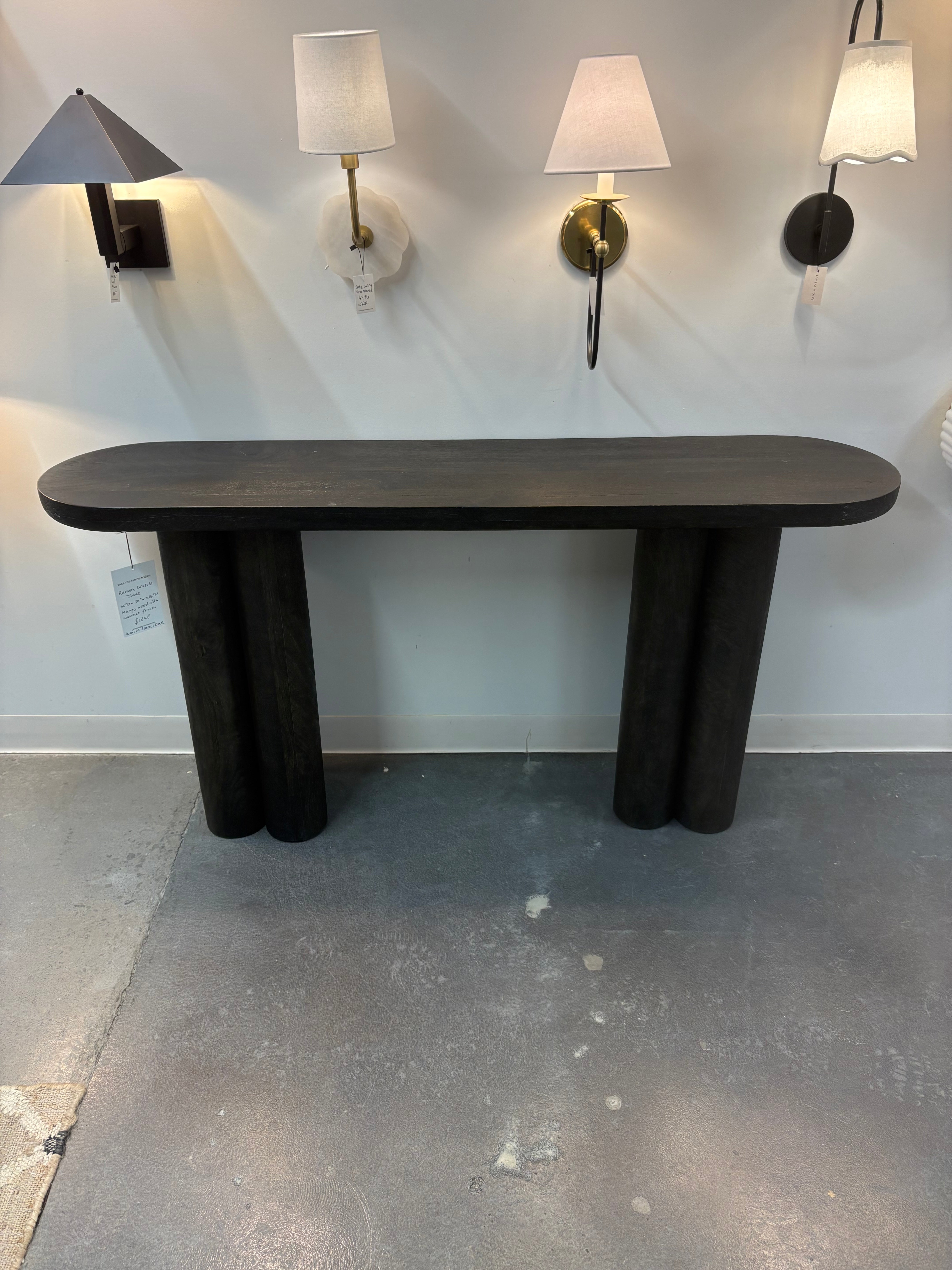 FLOOR MODEL - Ramon Console Table - Walnut FURNITURE - floor model Renwil