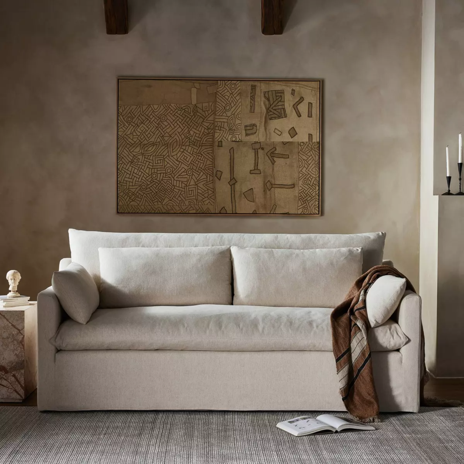 Zuri 88” Sofa 1 - FURNITURE - sofa Four Hands