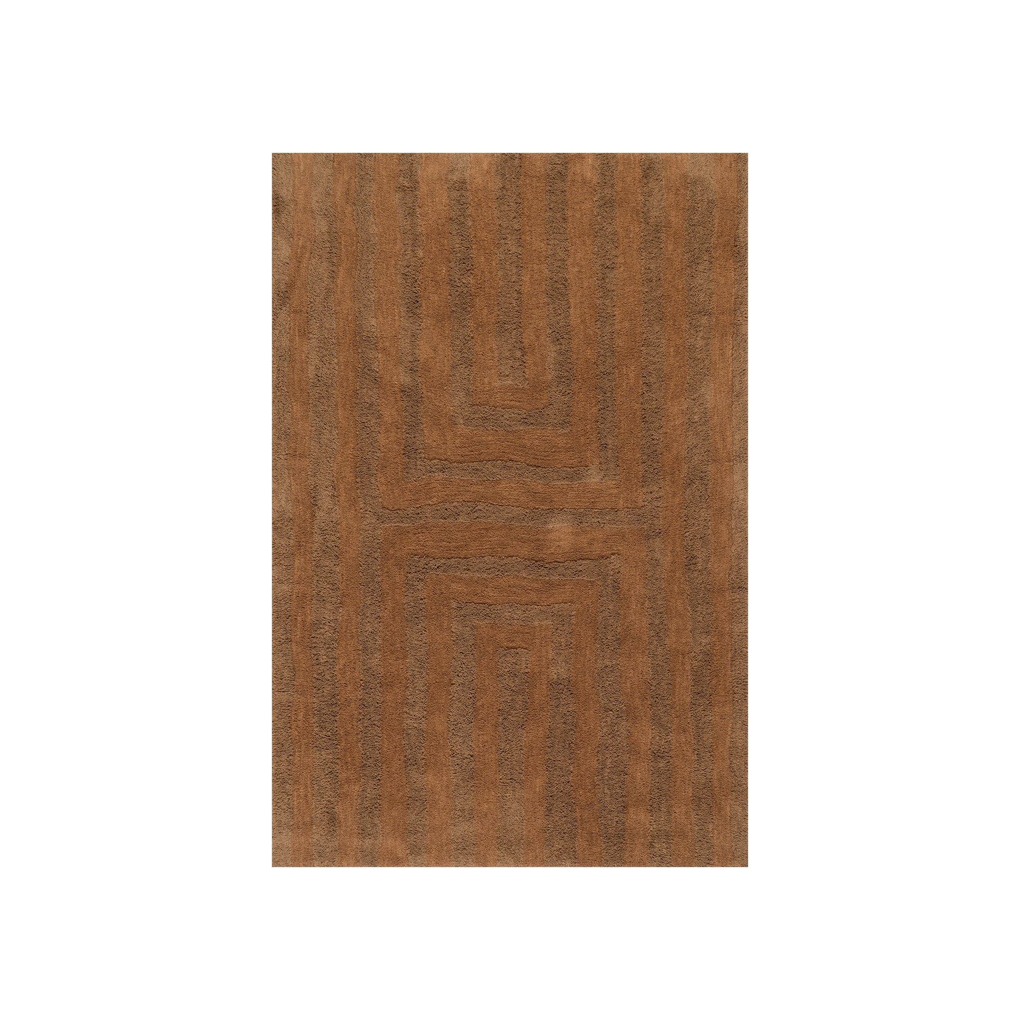 Shevina Handmade Washable Wool Rug RUGS - wool Dash & Albert Brown 5' x 8'