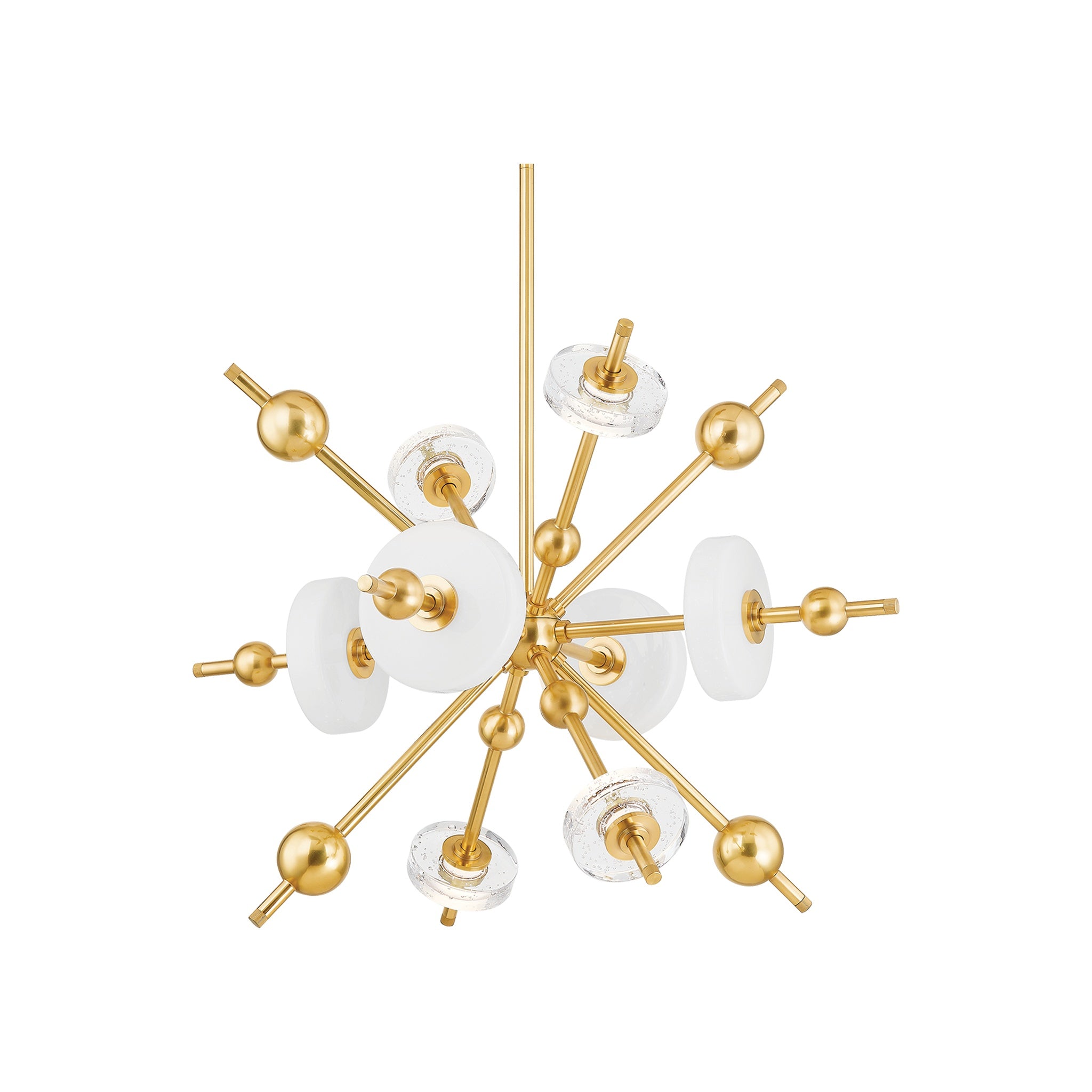 Maynard Chandelier LIGHTING - chandelier Hudson Valley Lighting Aged Brass Small