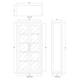 Florence Display Cabinet FURNITURE - cabinet Bramble