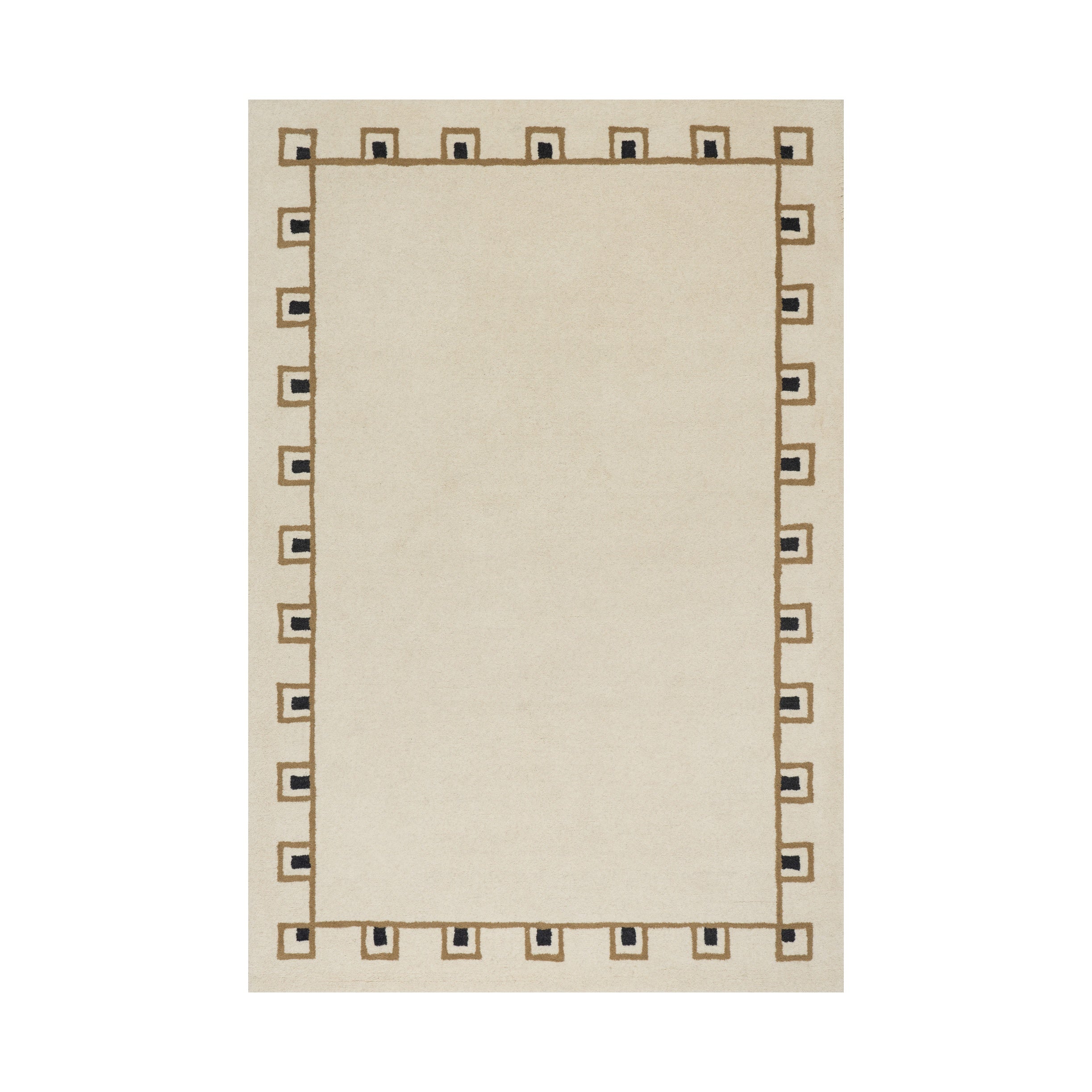 Nate Berkus Yves Bordered Wool Cozy Area Rug RUGS - wool Dash & Albert 3' x 5'