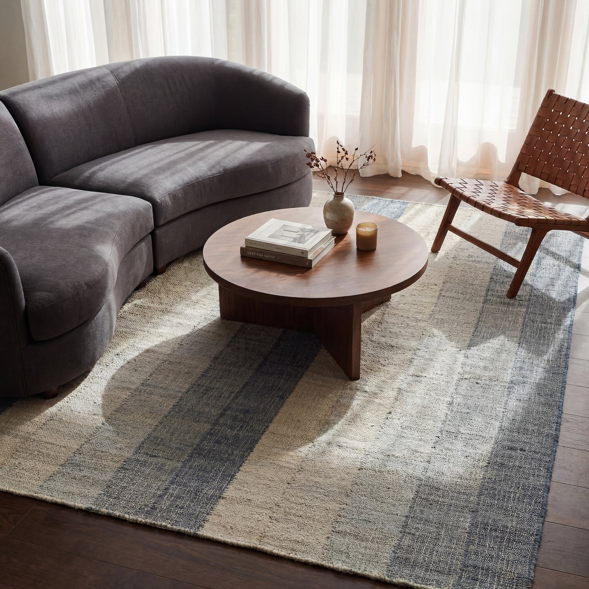 Tayo Modern Striped Indoor Rug RUGS - jute Dash & Albert