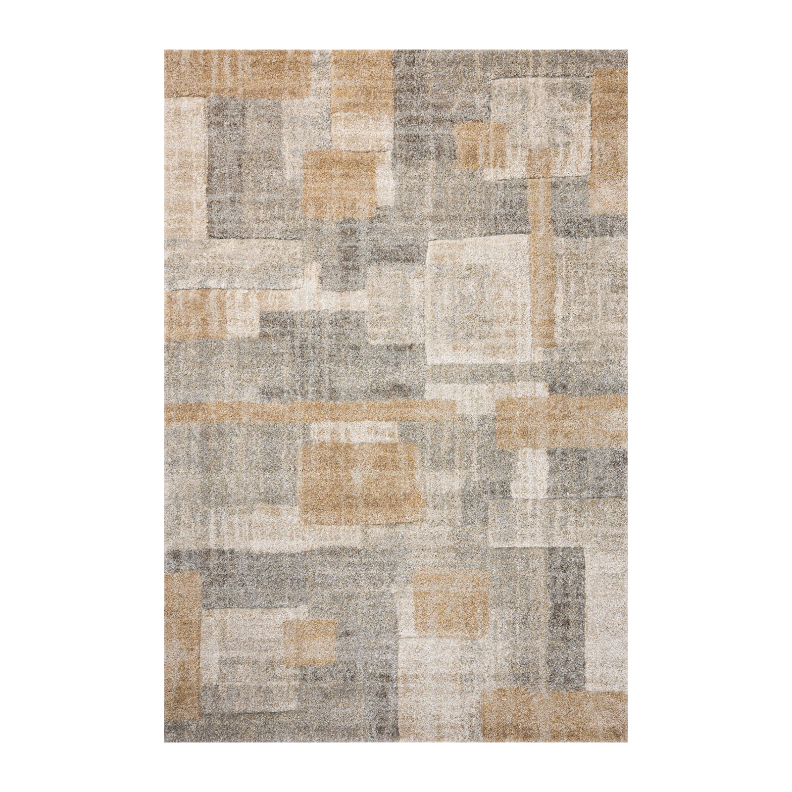 Loloi Silas Stone / Wheat Rug, 18" x 18" Sample