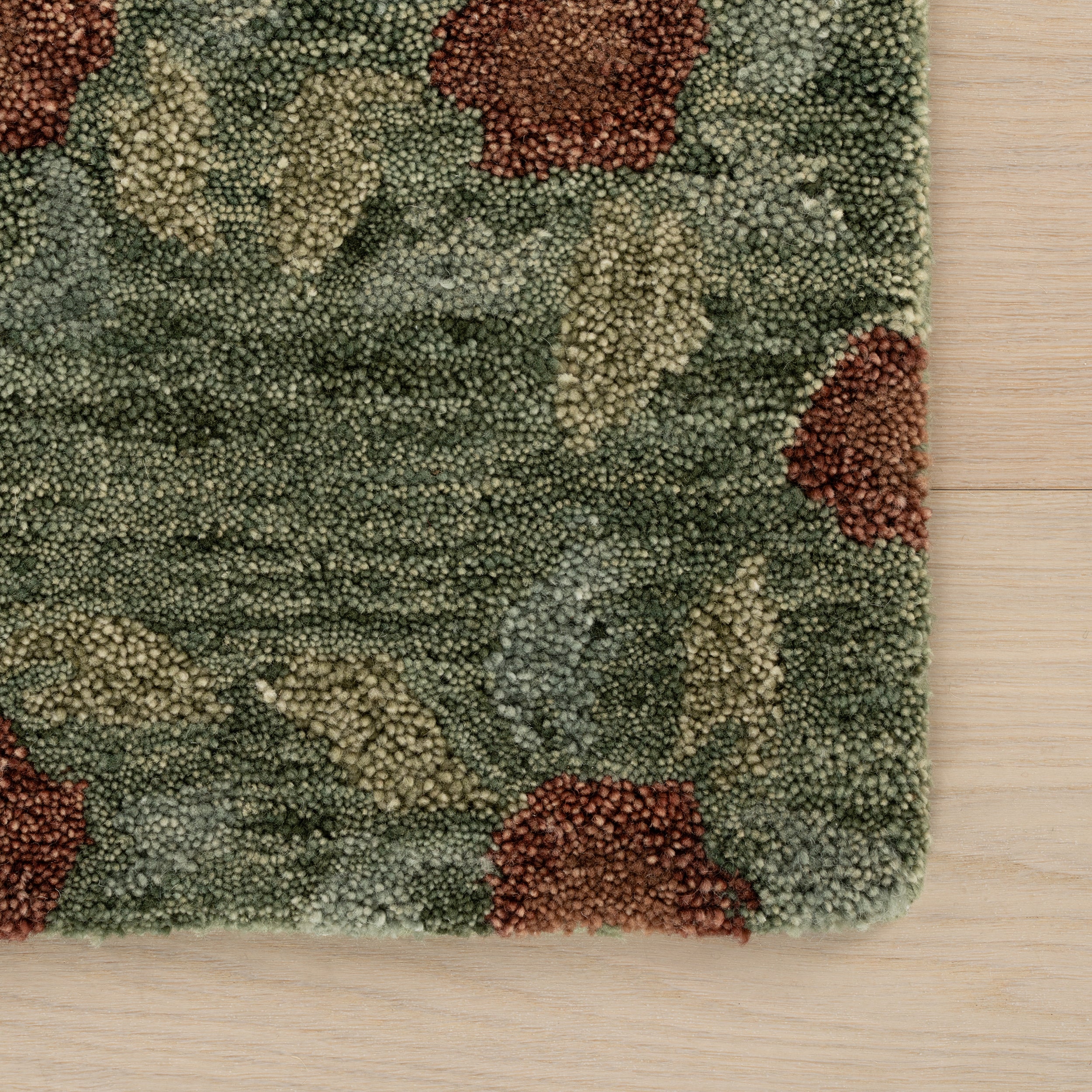 Genevive Modern Floral Wool Rug RUGS - wool Dash & Albert