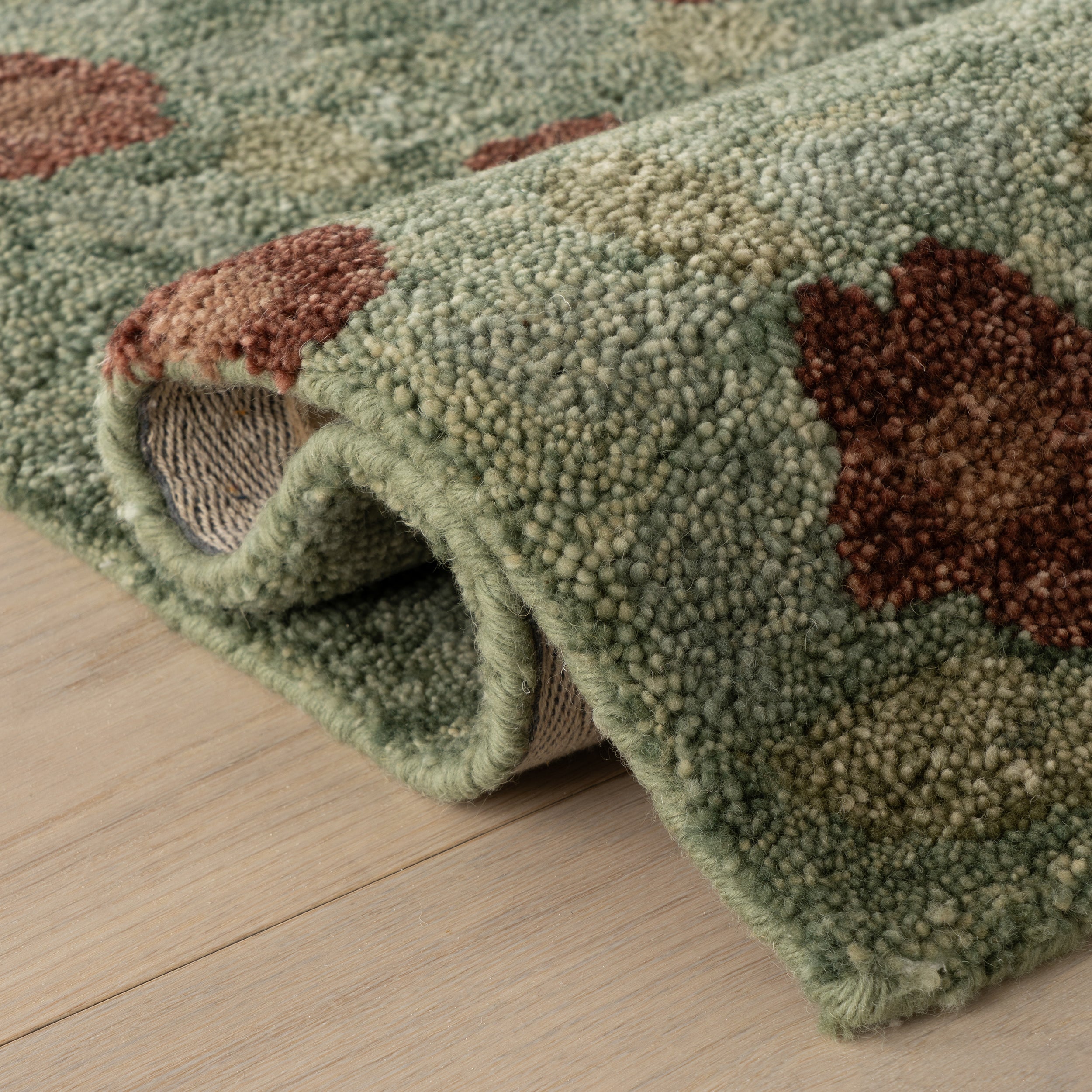 Genevive Modern Floral Wool Rug RUGS - wool Dash & Albert