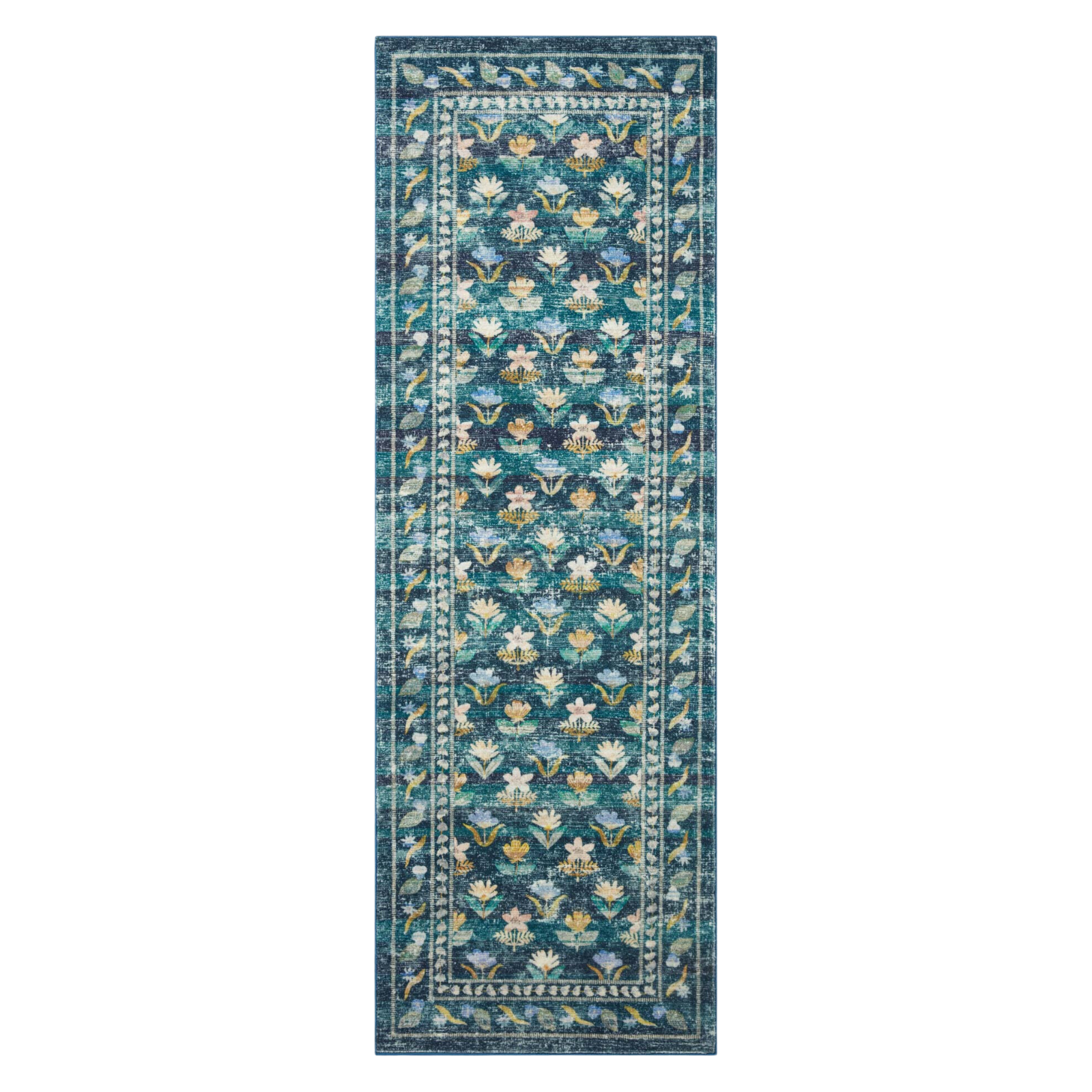 Rifle Paper Co. x Loloi Courtyard Hadley Emerald Rug 3-patterned rugs Loloi