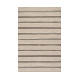 Nate Berkus York Striped Wool Cozy Area Rug RUGS - wool Dash & Albert Grey 3' x 5'