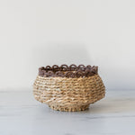 Woven Pedestal Basket - Rug & Weave