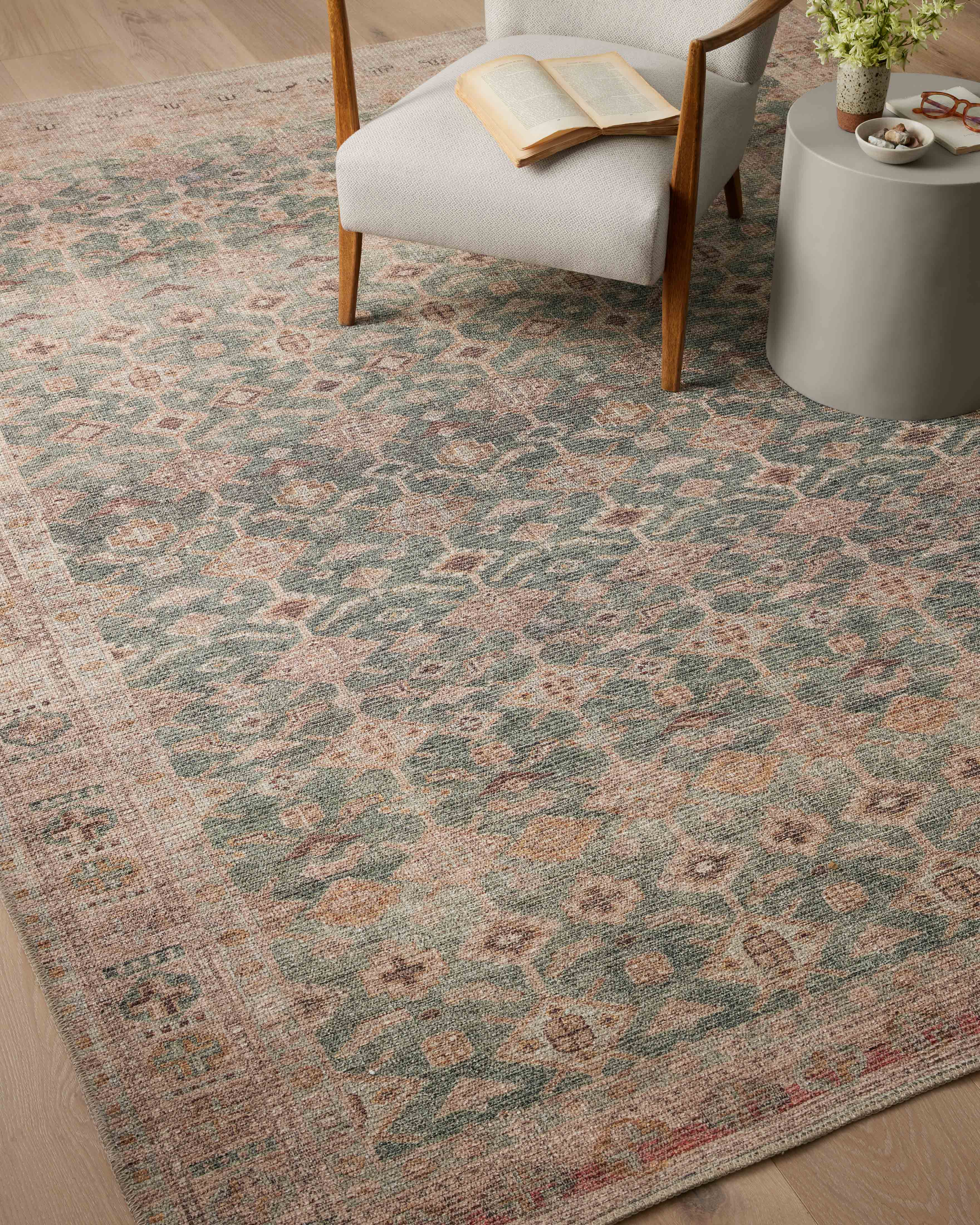 Angela Rose x Loloi Aubrey Aqua / Sand Rug 0-RUGS Loloi