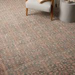 Angela Rose x Loloi Aubrey Blue/ Terracotta Rug 0-RUGS Loloi