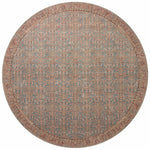 Angela Rose x Loloi Aubrey Blue/ Terracotta Rug 0-RUGS Loloi