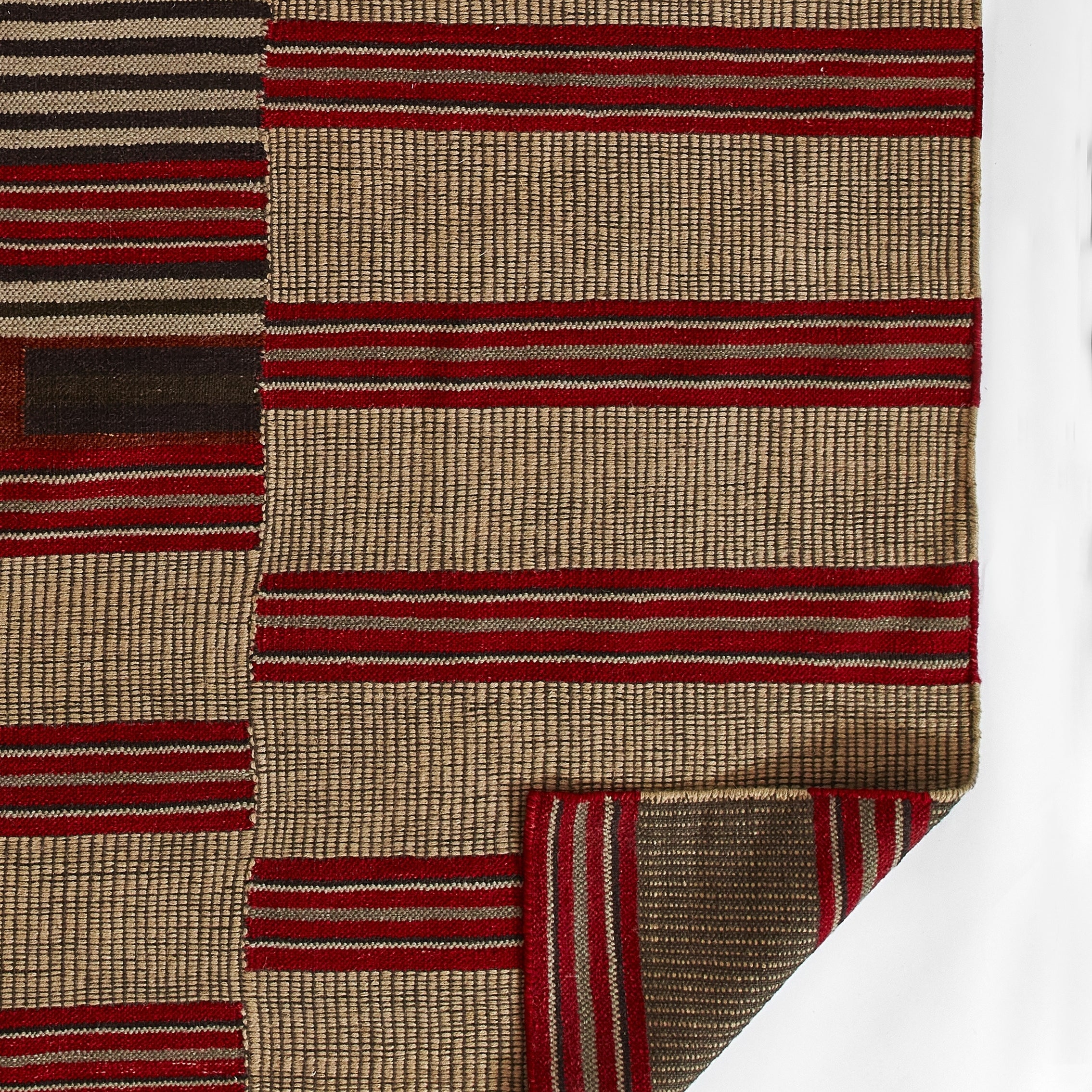 Alba Striped Hand Woven Rug RUGS - wool Momeni