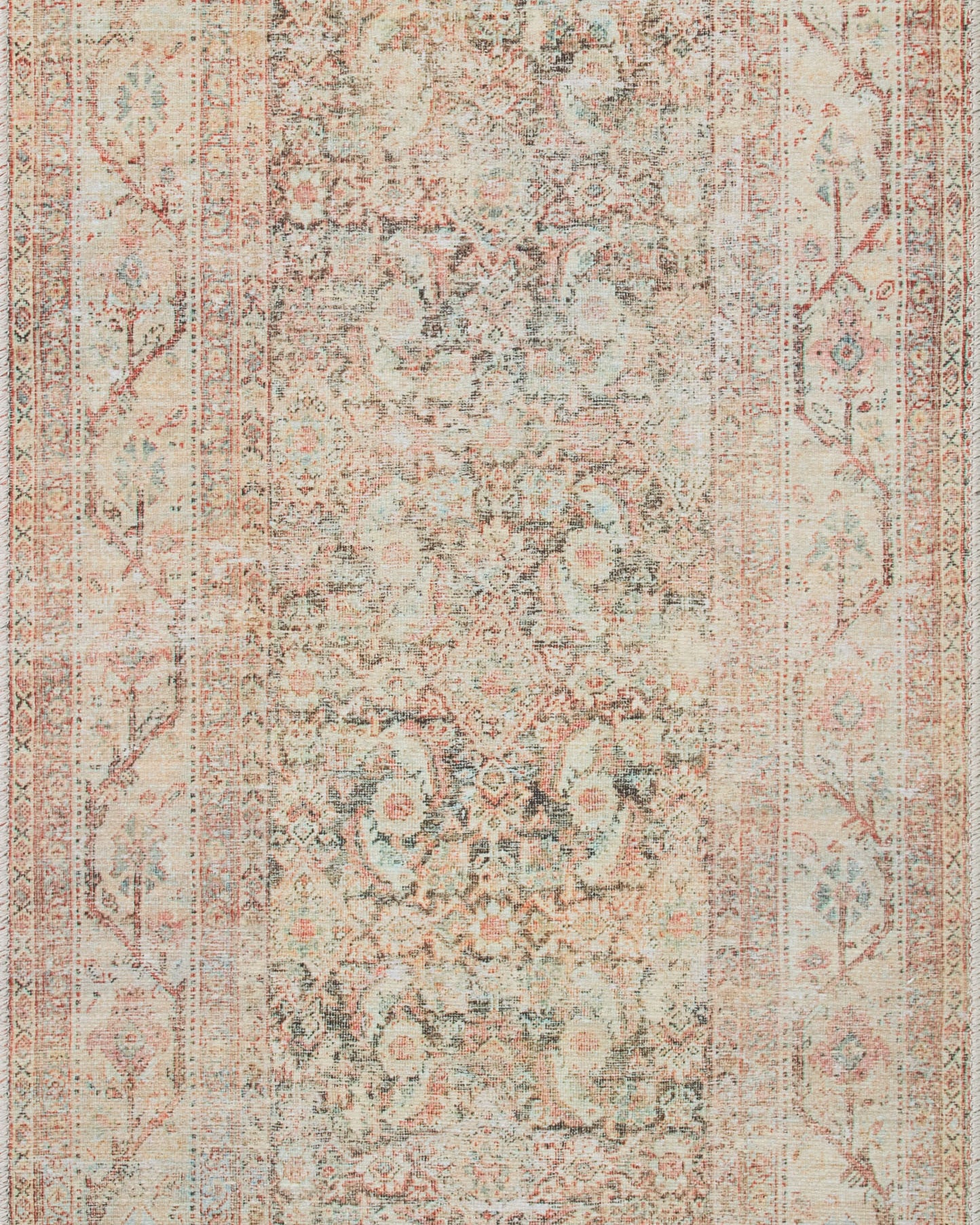 Loloi Adrian Natural / Apricot Rug 1-RUGS-patterned Loloi