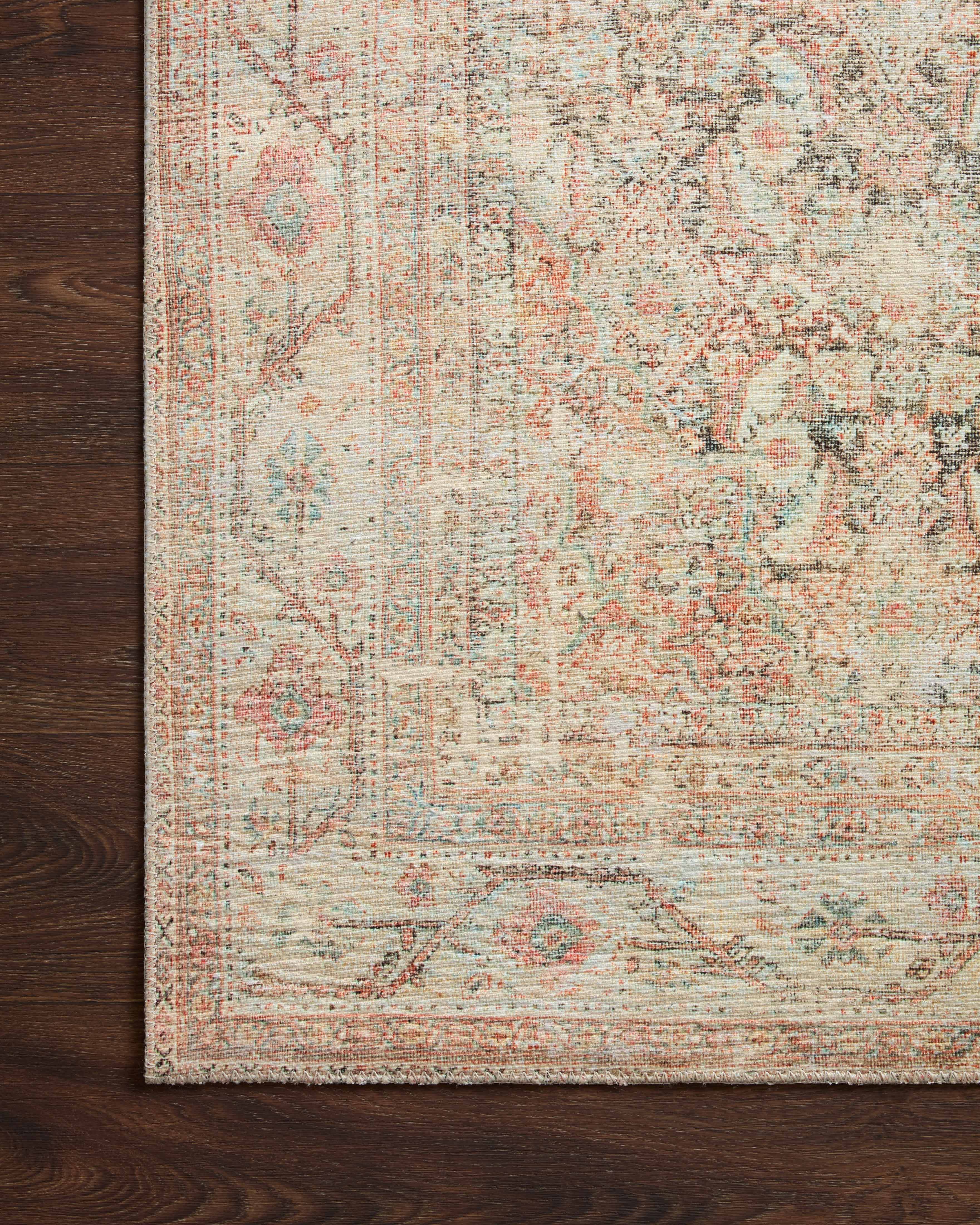 Loloi Adrian Natural / Apricot Rug 1-RUGS-patterned Loloi