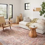 Loloi Adrian Rust / Denim Rug 2-RUGS-patterned Loloi