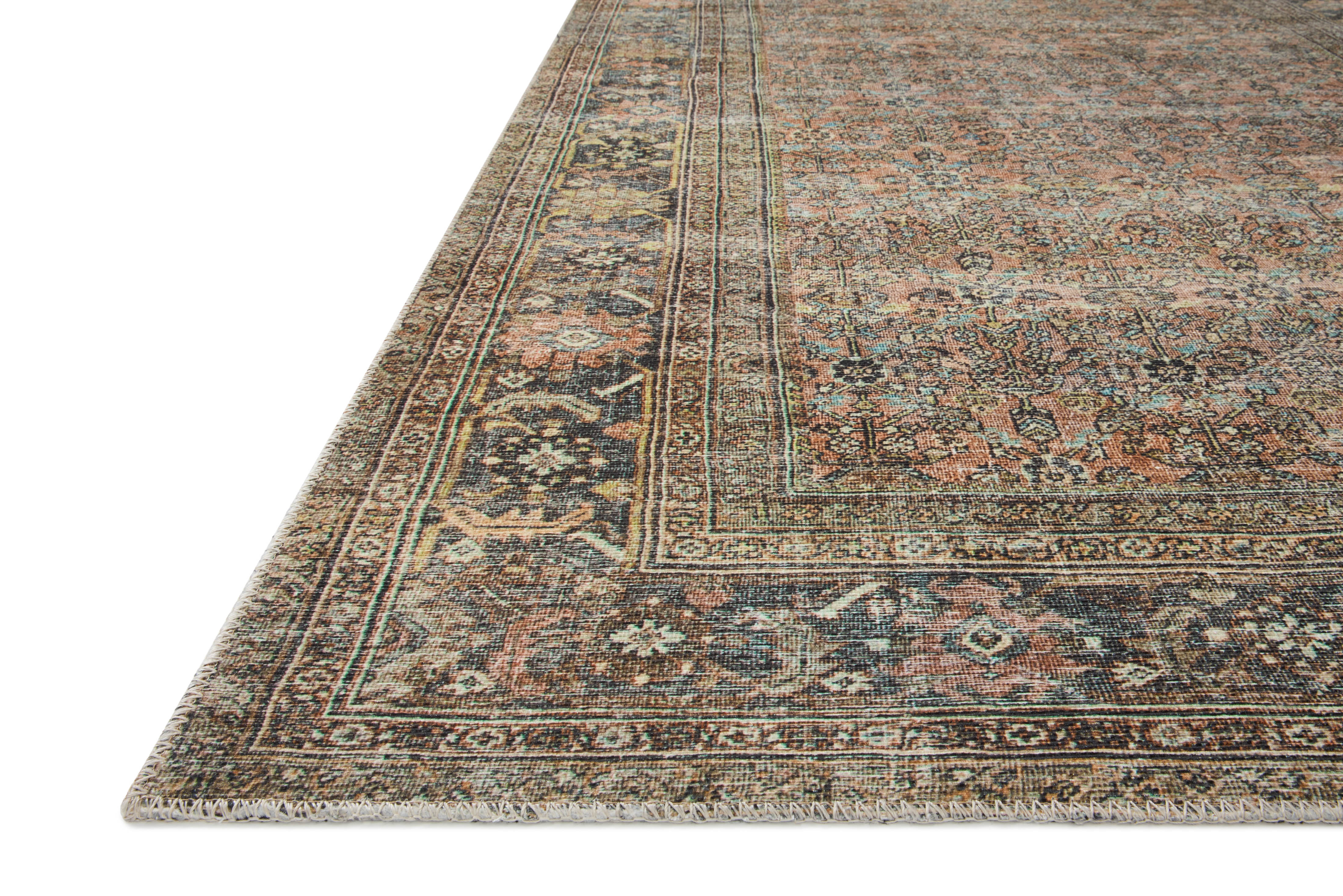 Loloi Adrian Terracotta / Multi Rug 0-RUGS-patterned Loloi