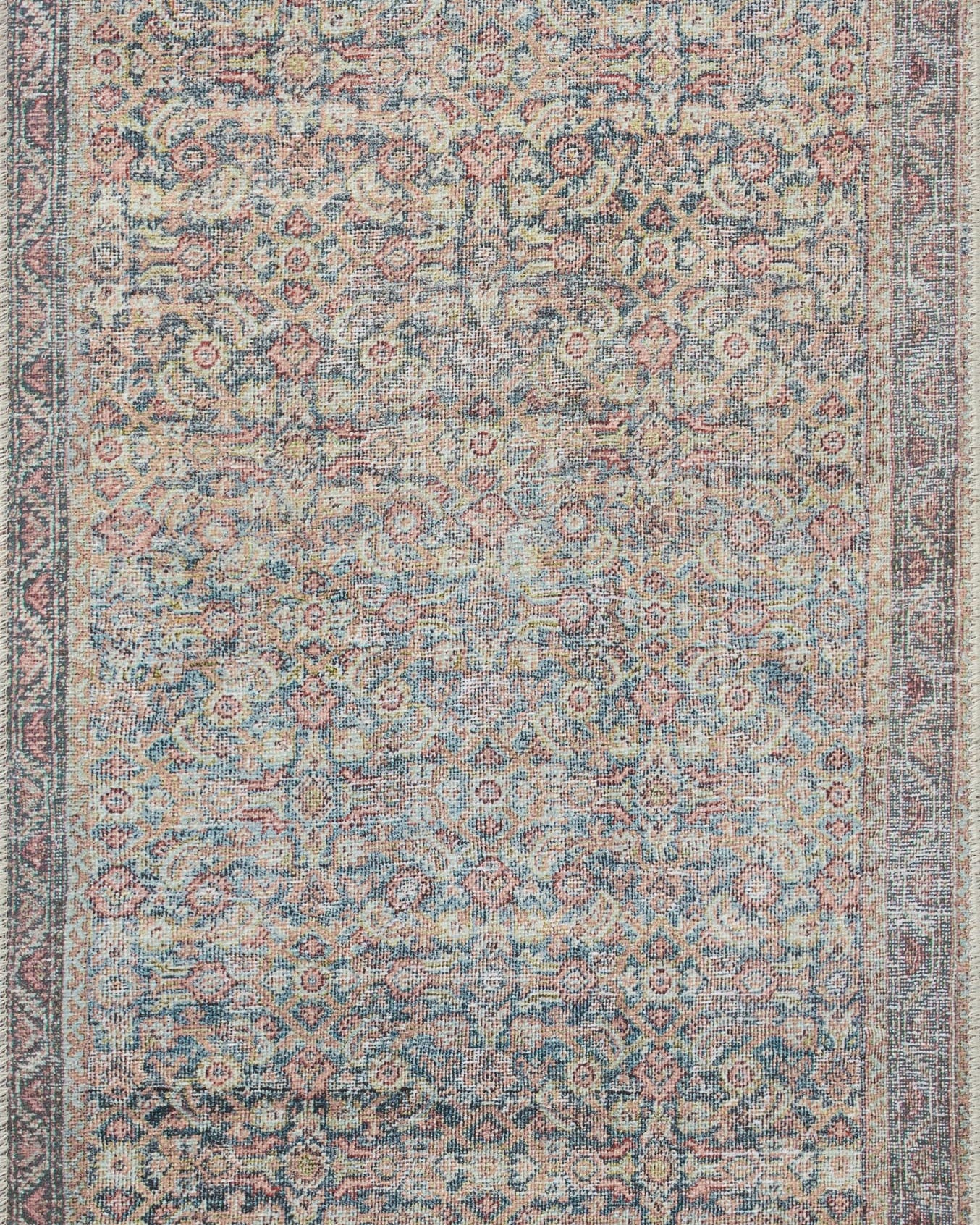 Loloi Adrian Denim / Multi Rug 2-RUGS-patterned Loloi