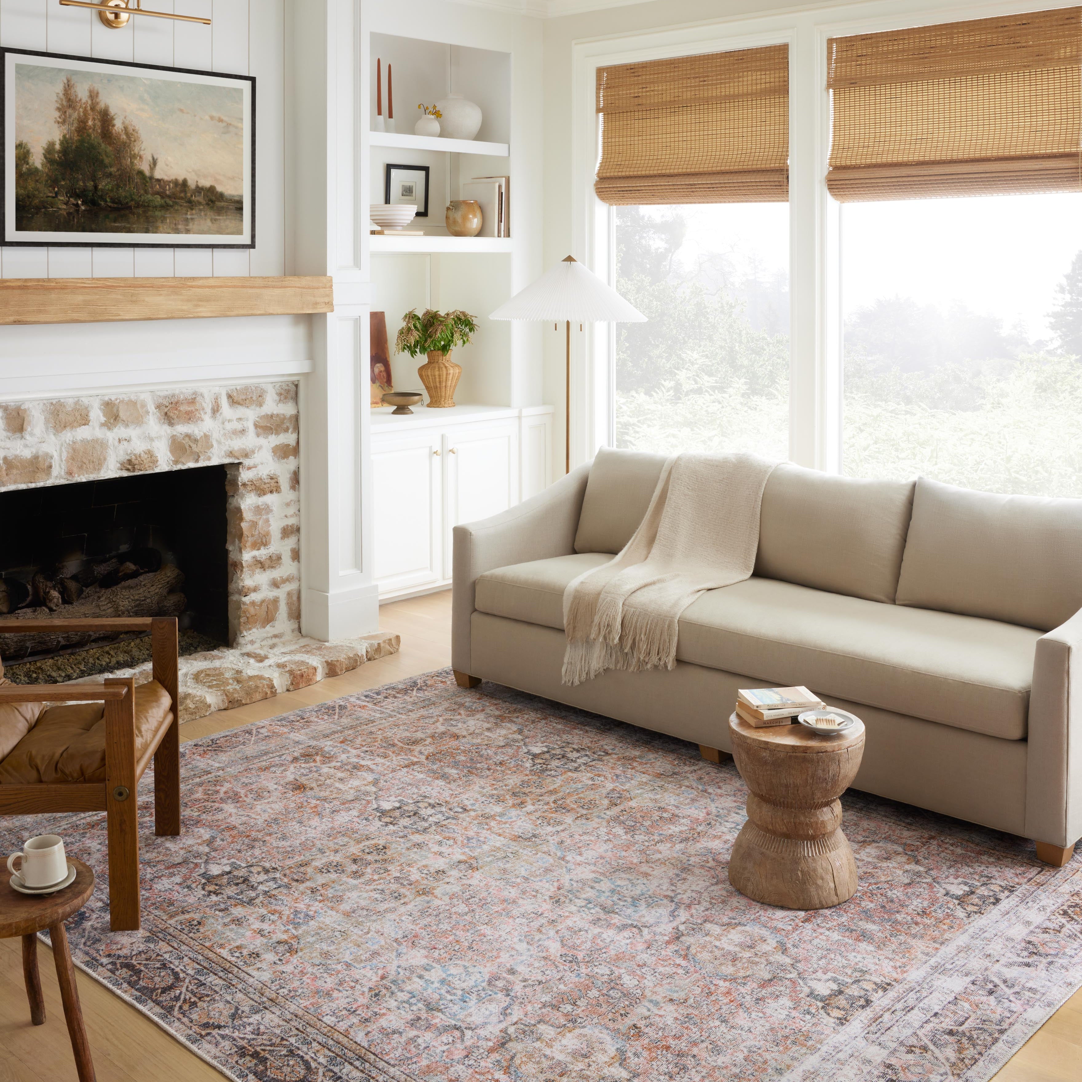 Loloi Adrian Sunset / Charcoal Rug 0-RUGS-patterned Loloi