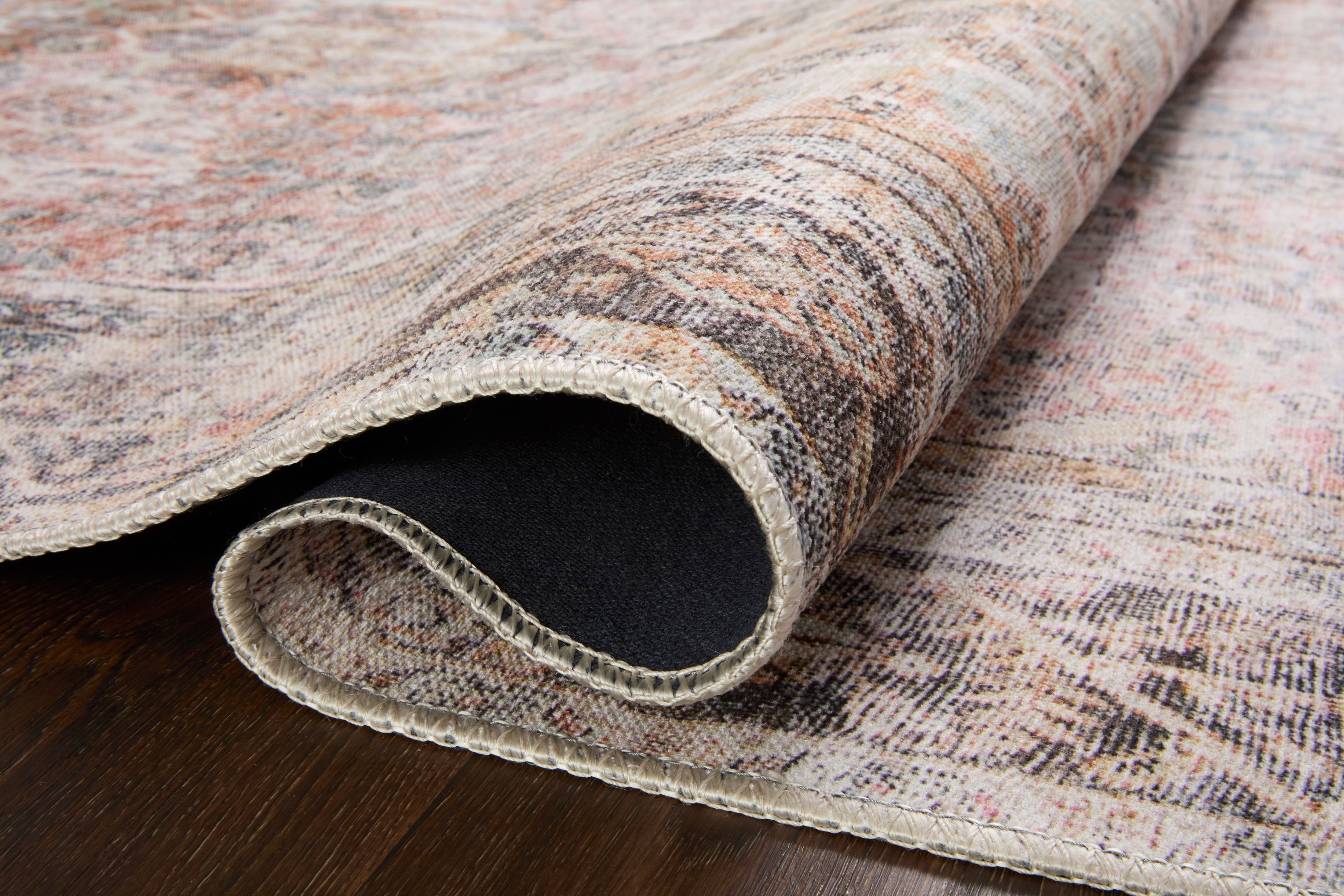 Loloi Adrian Sunset / Charcoal Rug 0-RUGS-patterned Loloi