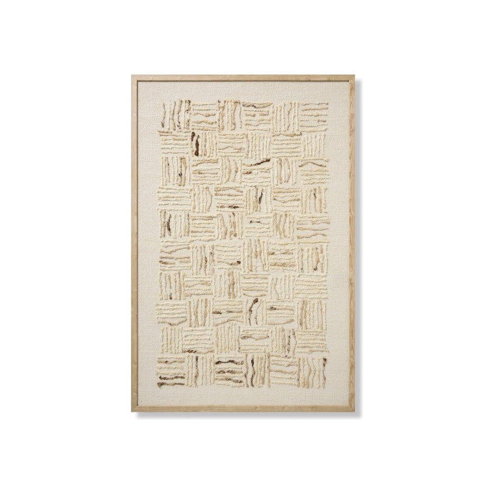 Amber Lewis x Loloi Big Sur Ivory / White Wall Art ARTWORK - framed art Loloi