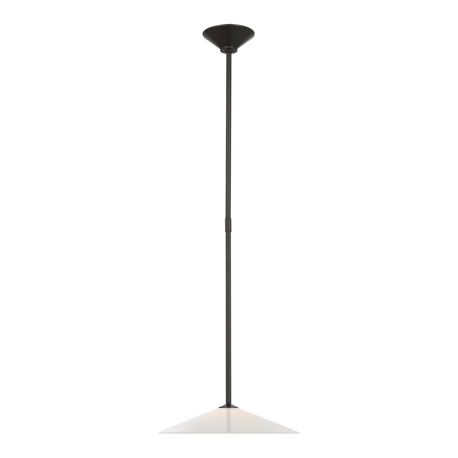 Ponce 13" Pendant LIGHTING - pendant Visual Comfort Modern Iron White Glass