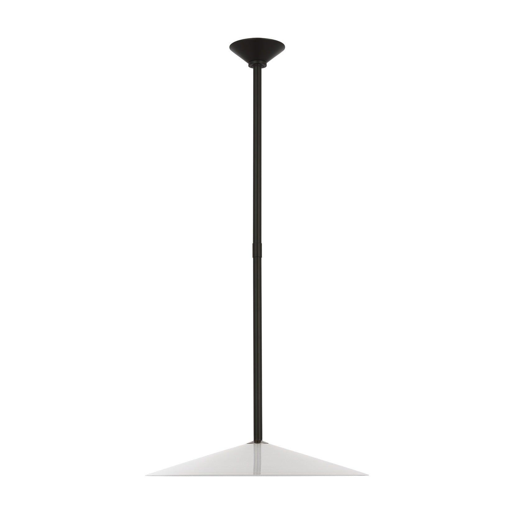 Ponce 18" Pendant LIGHTING - pendant Visual Comfort Modern Iron White Glass