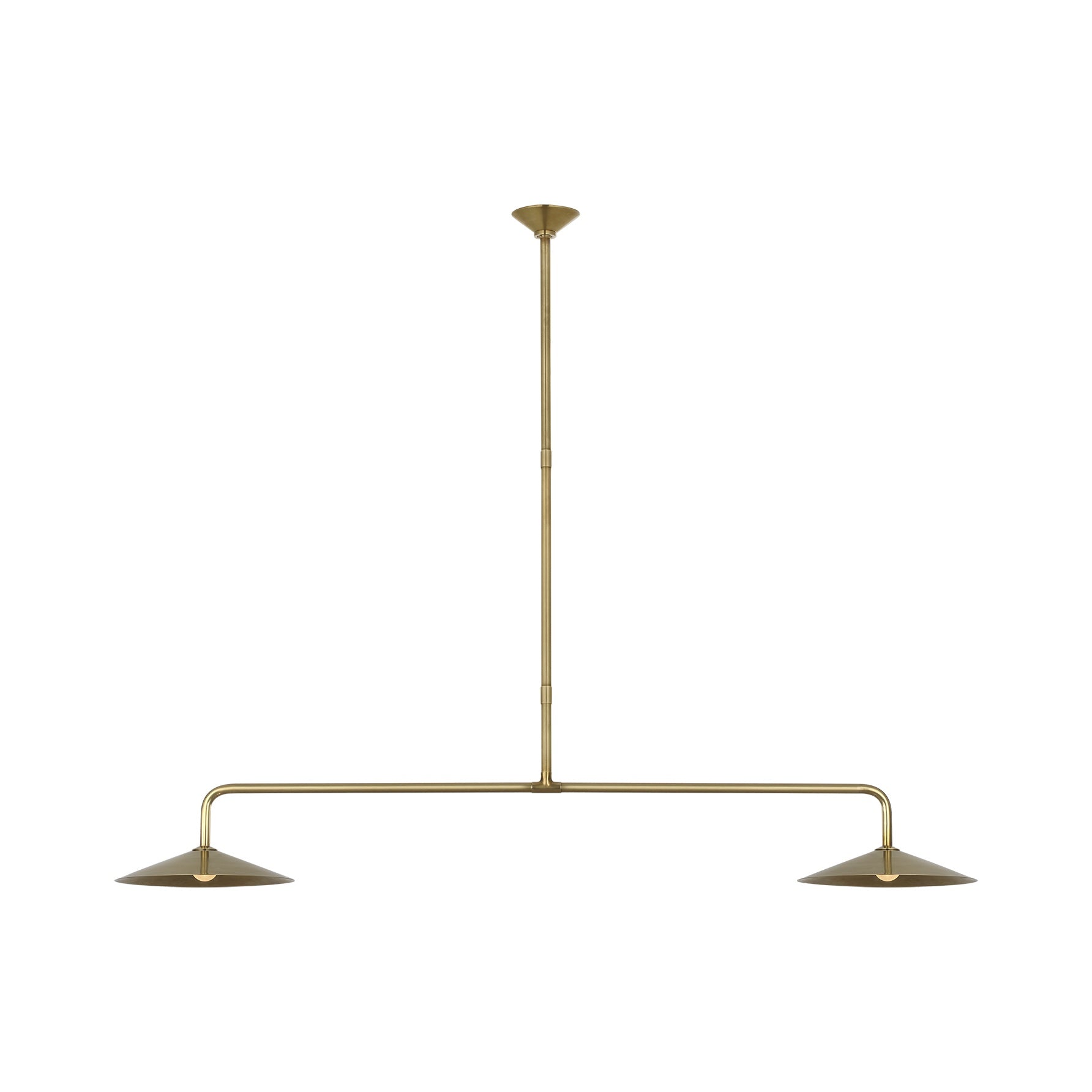 Ponce 62" Linear Pendant LIGHTING - pendant Visual Comfort Hand-Rubbed Antique Brass Hand-Rubbed Antique Brass