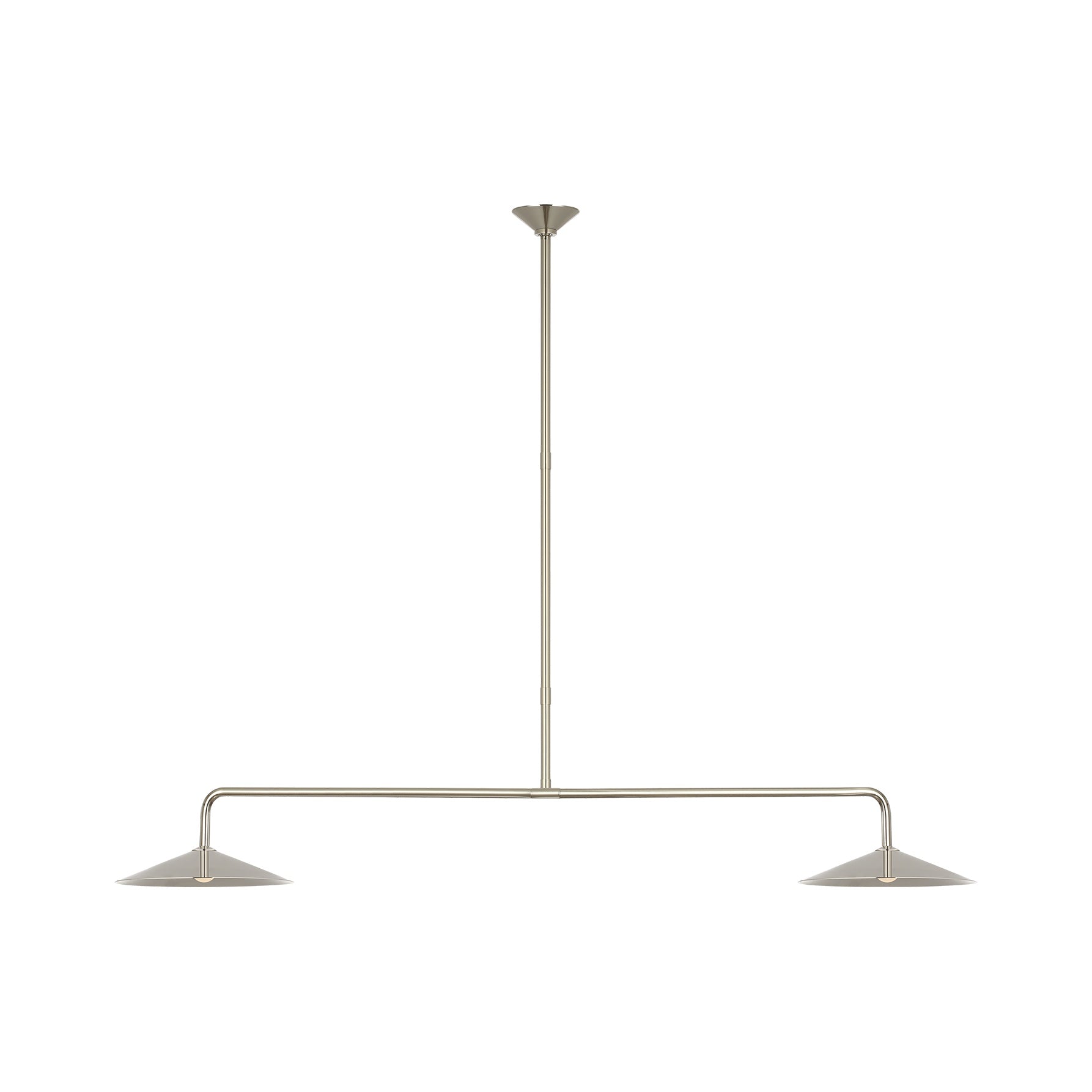 Ponce 62" Linear Pendant LIGHTING - pendant Visual Comfort Polished Nickel Polished Nickel