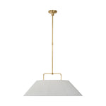 Serrato 33" Hanging Shade LIGHTING - pendant Visual Comfort - Signature Hand-Rubbed Antique Brass