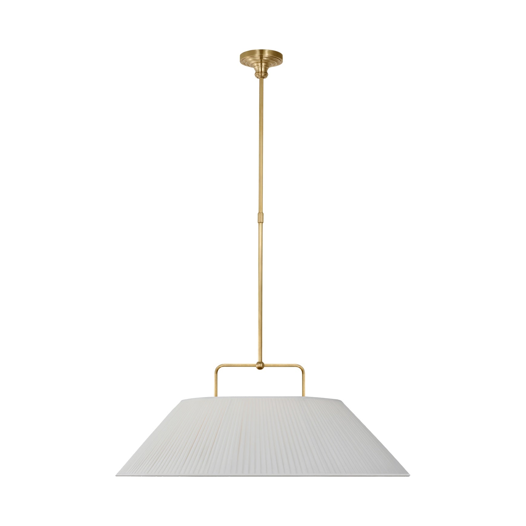 Serrato 33" Hanging Shade LIGHTING - pendant Visual Comfort Hand-Rubbed Antique Brass