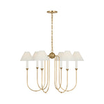 Ingela 36" Chandelier LIGHTING - chandelier Visual Comfort - Signature Hand-Rubbed Antique Brass