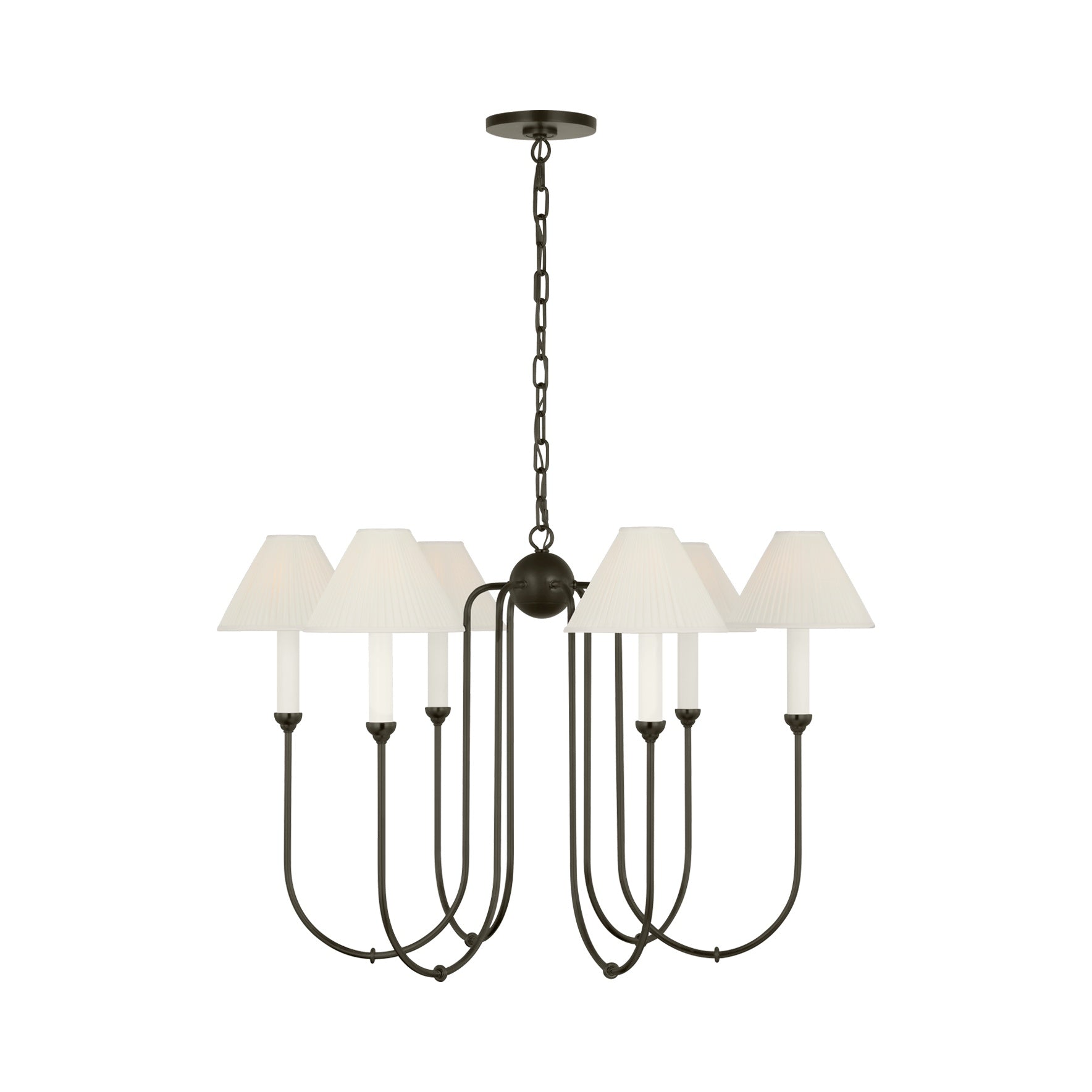 Ingela 36" Chandelier LIGHTING - chandelier Visual Comfort - Signature Modern Iron