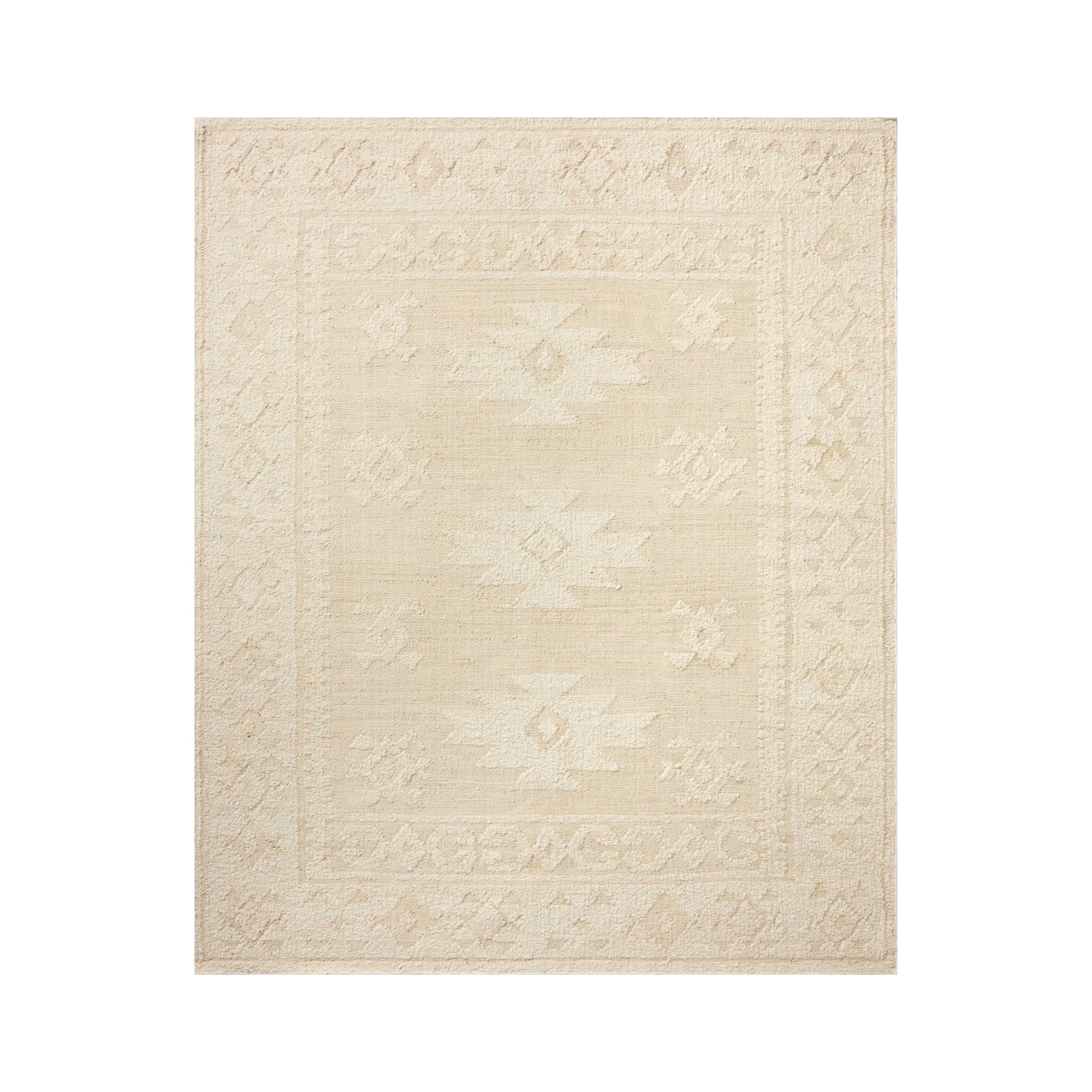 Loloi Alara Ivory / Natural Rug No.1, 18" x 18" Sample