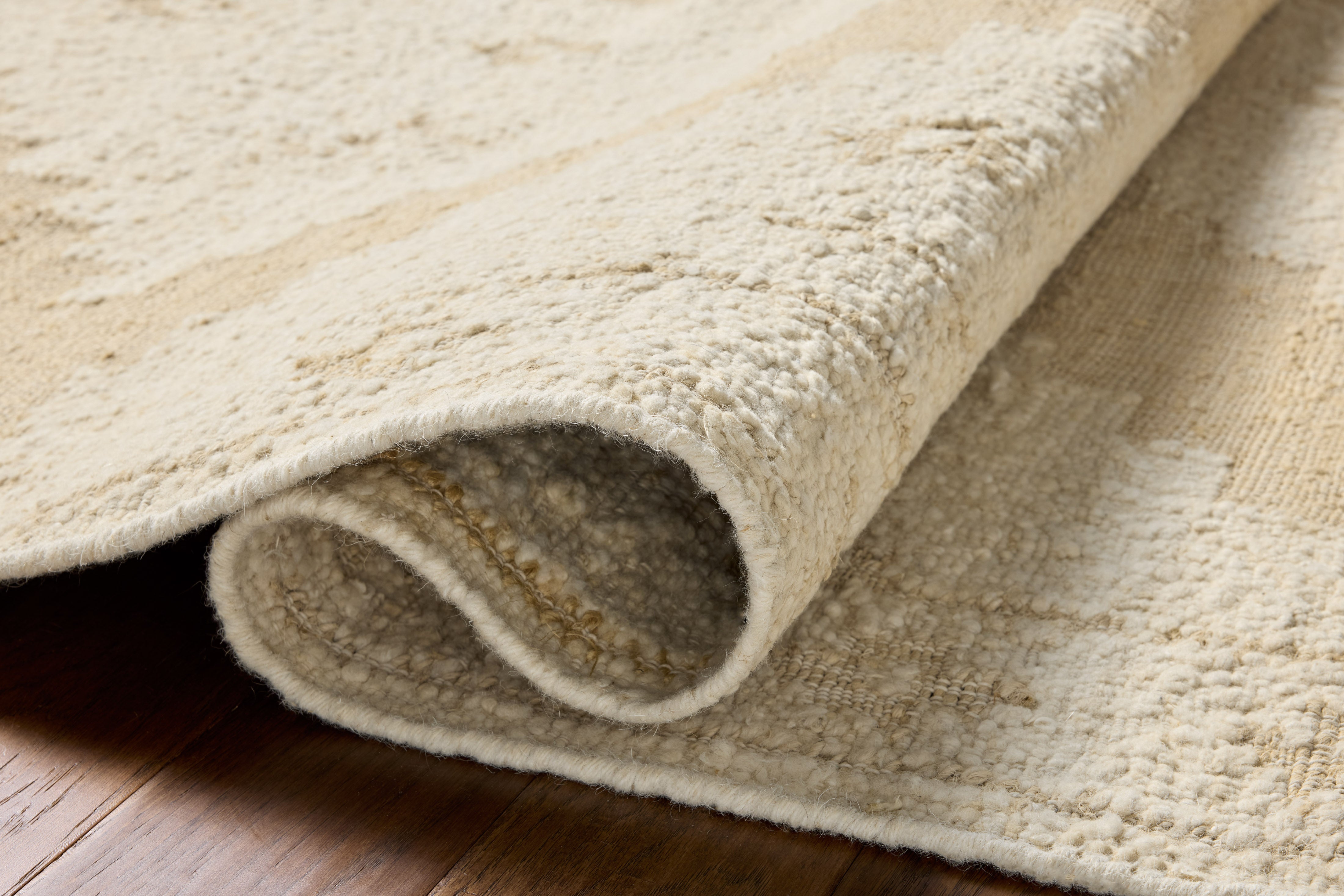 Loloi Alara Ivory / Natural Rug No.3 RUGS - wool Loloi 18" x 18" sample