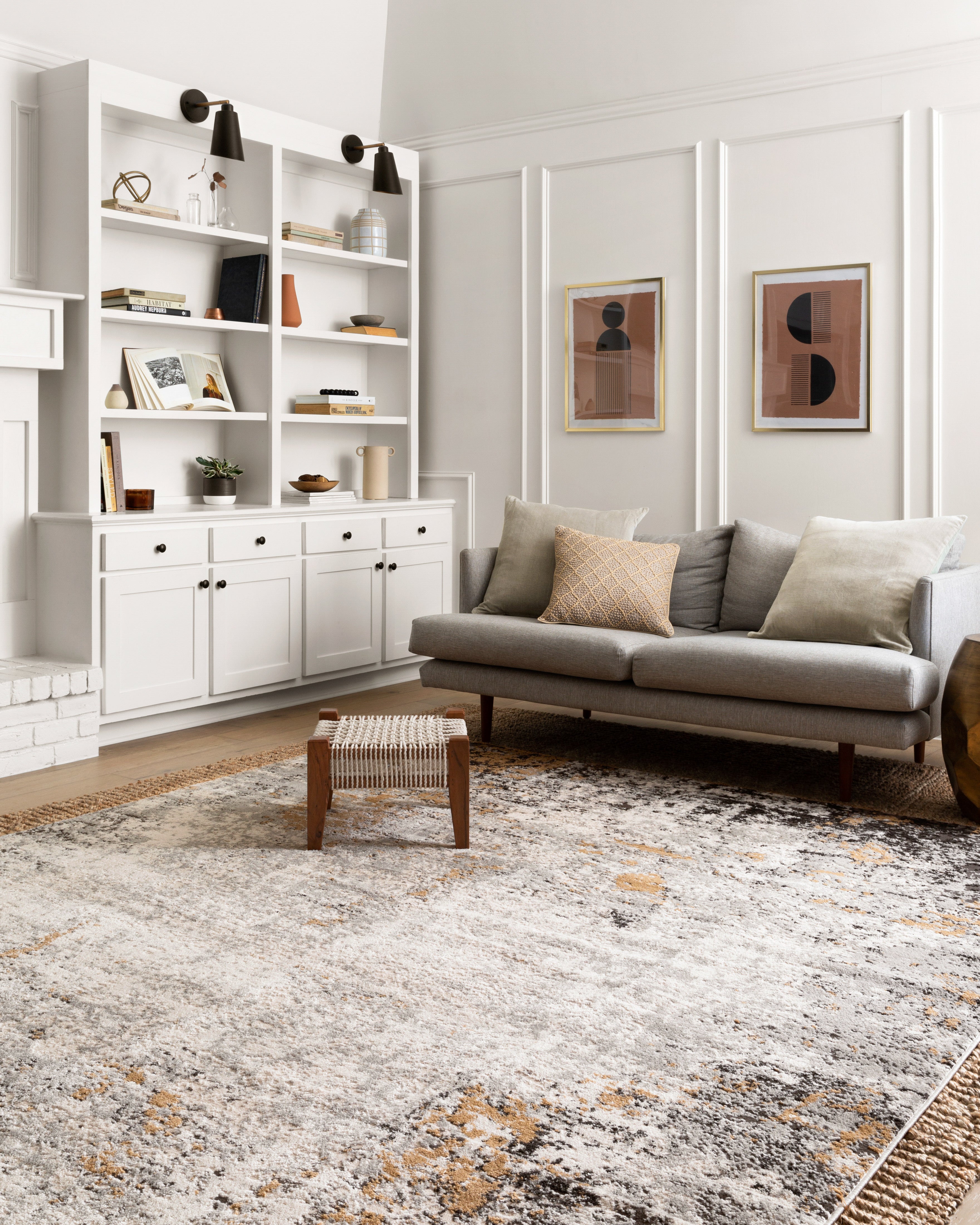 Loloi Alchemy Granite / Gold Rug RUGS - synthetic Loloi