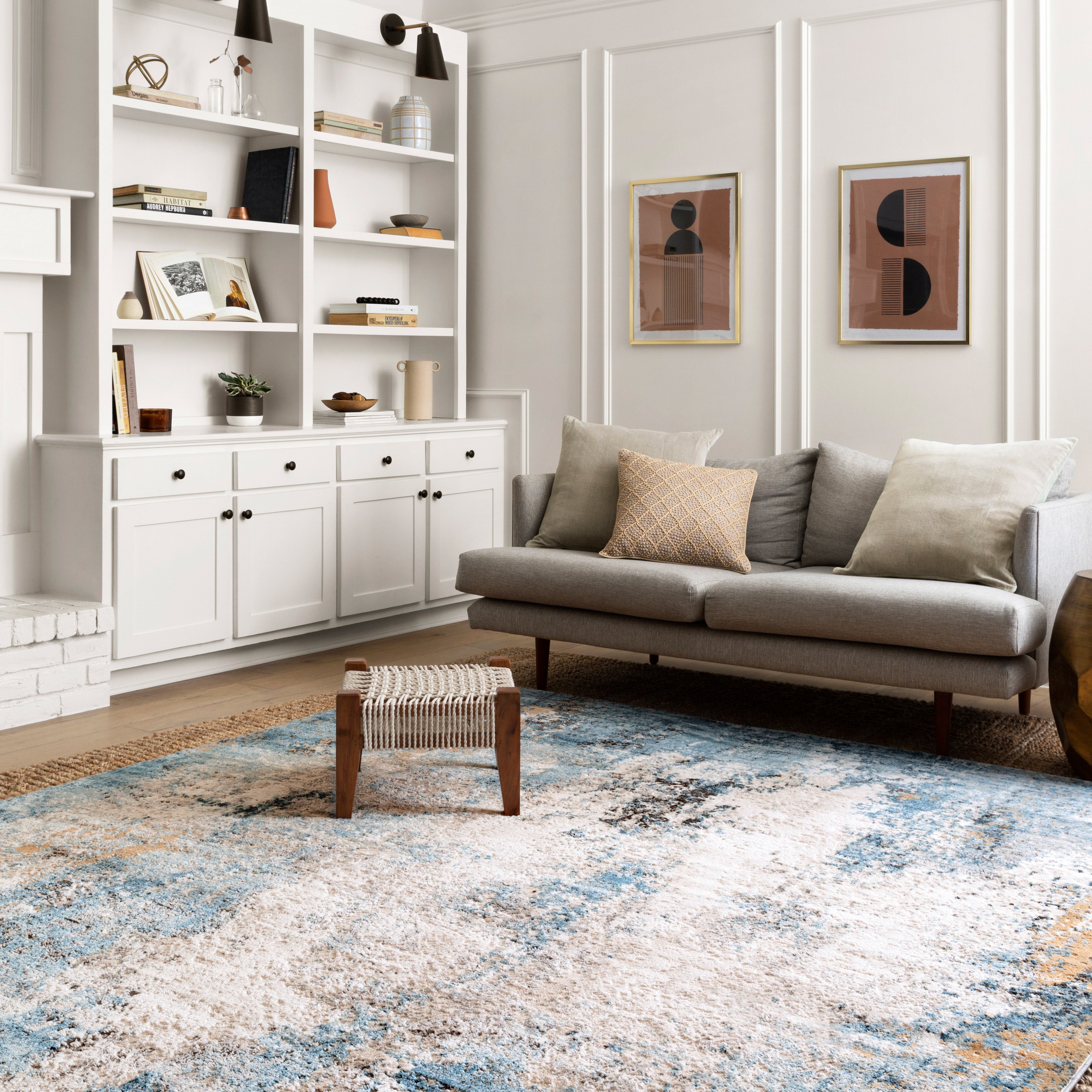 Loloi Alchemy Denim / Ivory Rug RUGS - synthetic Loloi