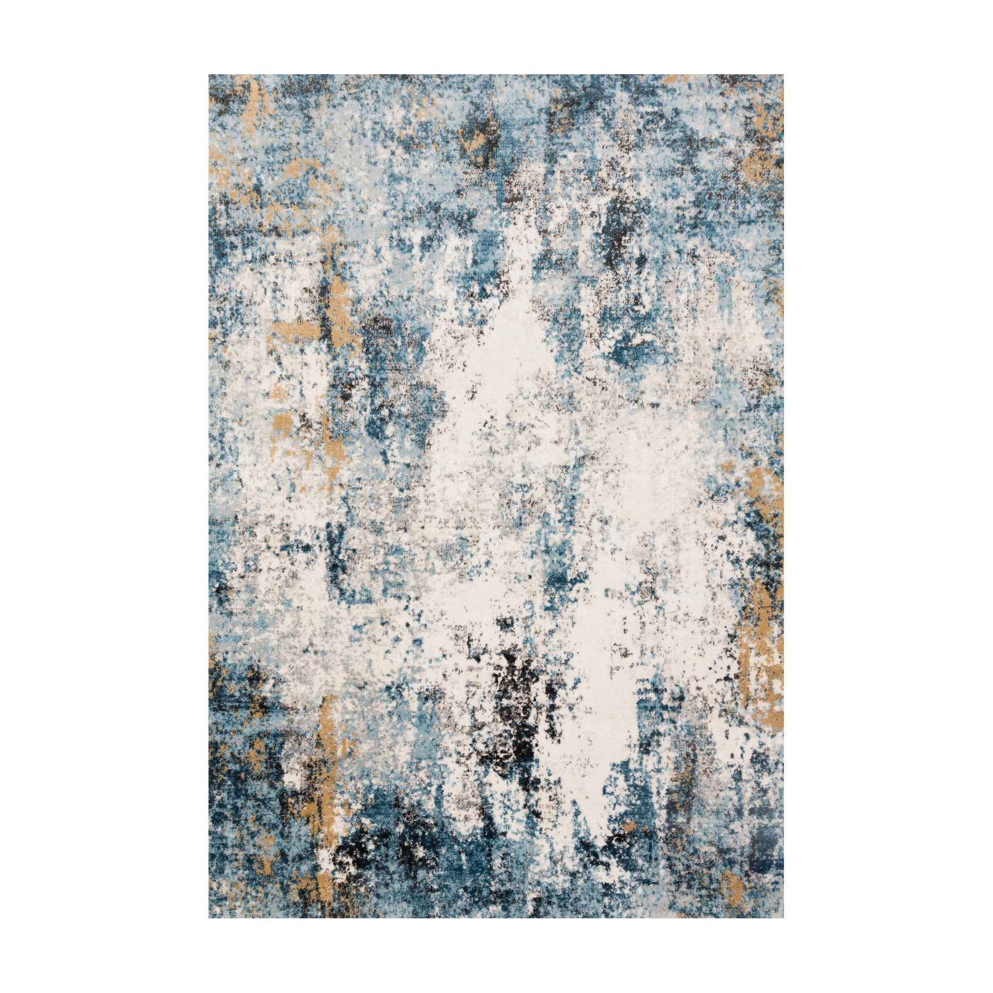 Loloi Alchemy Denim / Ivory Rug RUGS - synthetic Loloi 18" x 18"