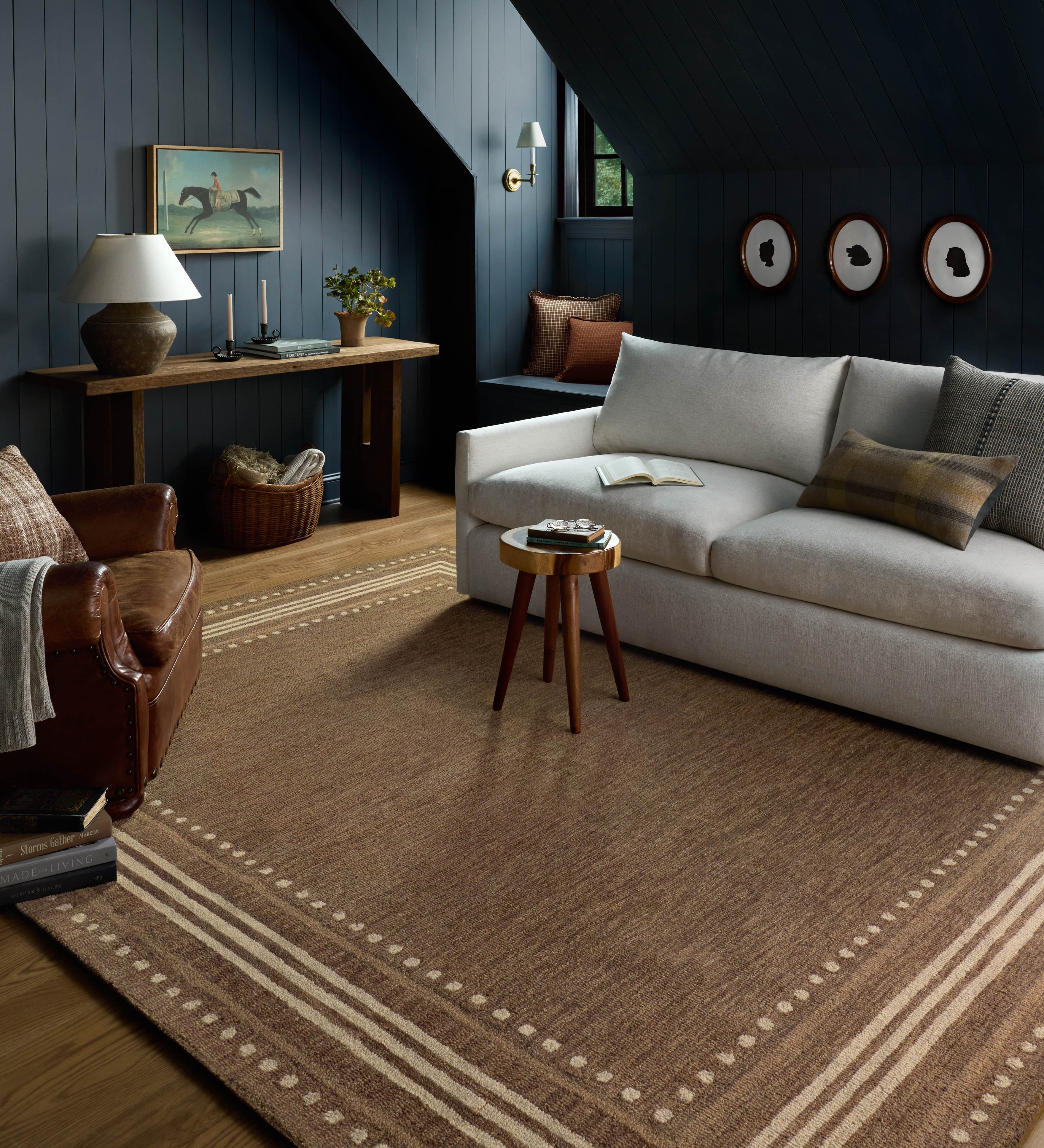 Chris Loves Julia x Loloi Alfie Bark / Natural Rug RUGS - wool Loloi
