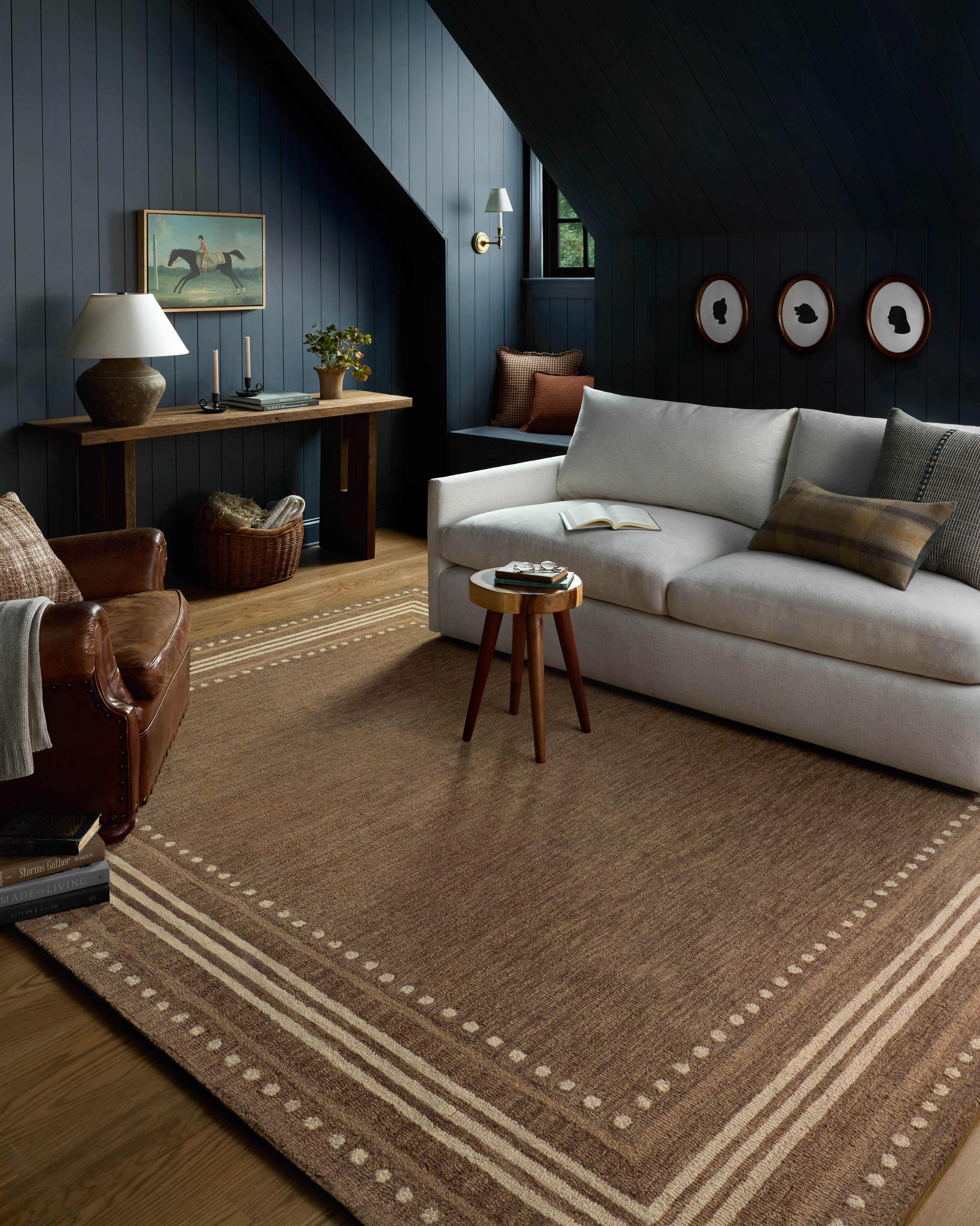 Chris Loves Julia x Loloi Alfie Bark / Natural Rug RUGS - wool Loloi