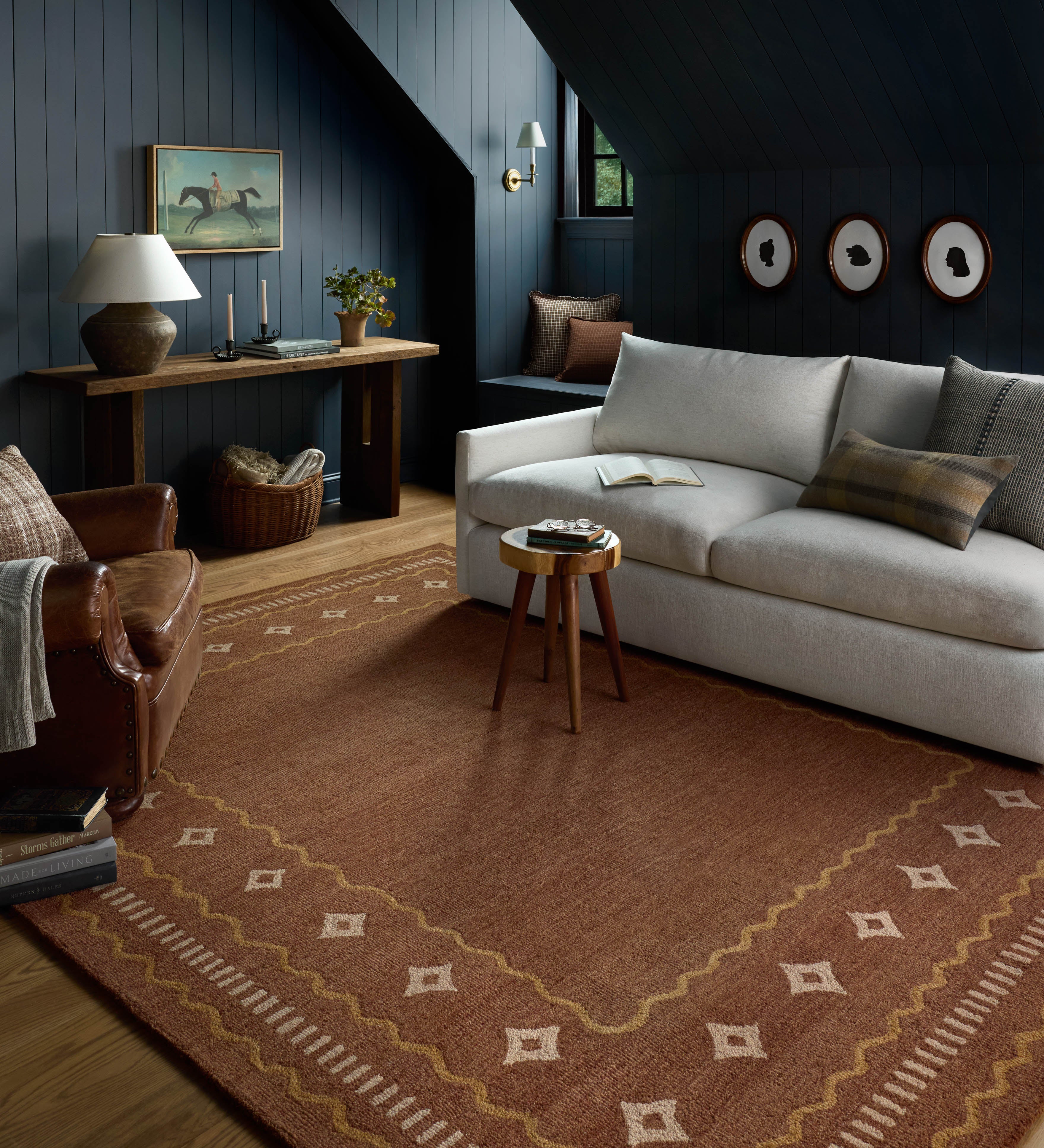 Chris Loves Julia x Loloi Alfie Clay / Spice Rug RUGS - wool Loloi