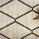 Chris Loves Julia x Loloi Alice Cream / Charcoal Rug No.4 RUGS - synthetic Loloi