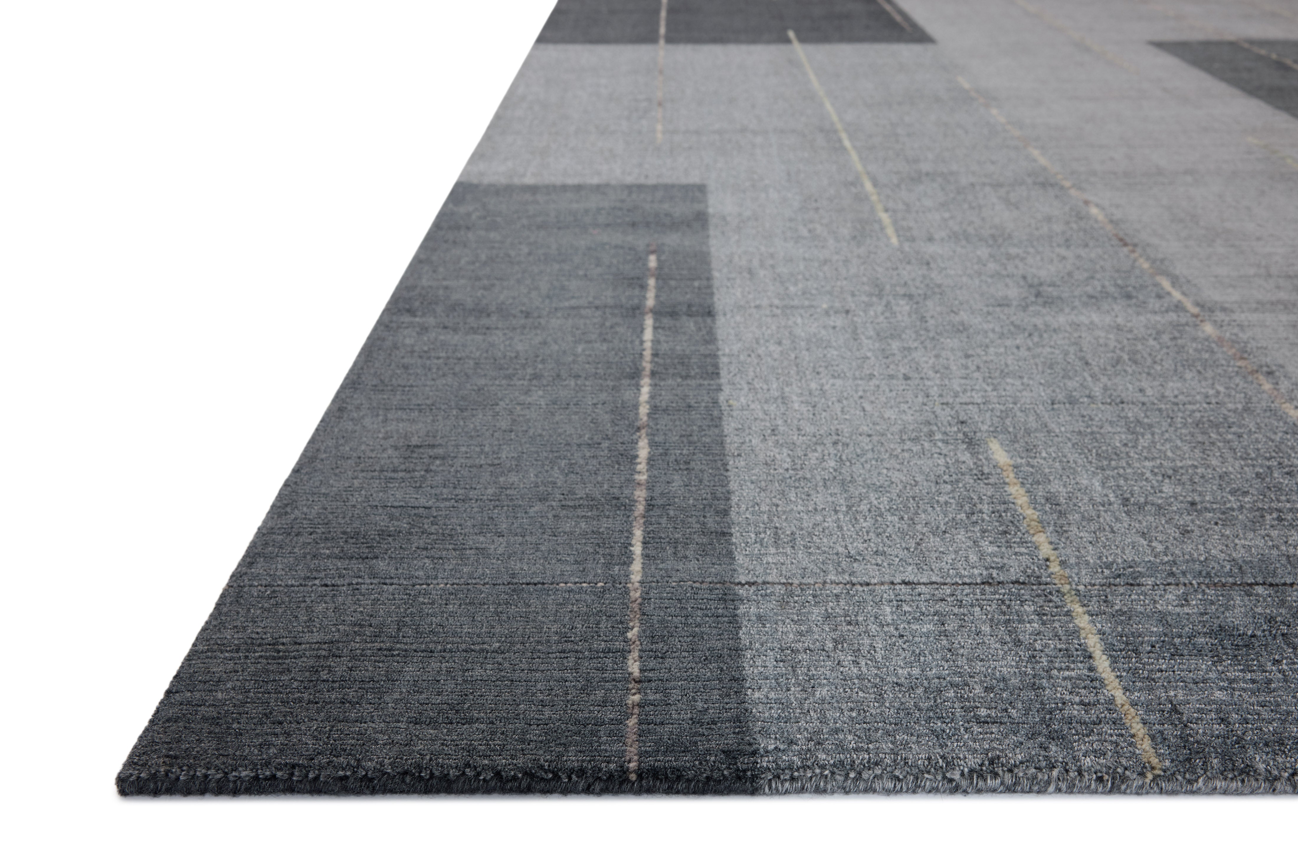 Loloi Alistair Slate / Natural Rug, 18" x 18" Sample – view 2